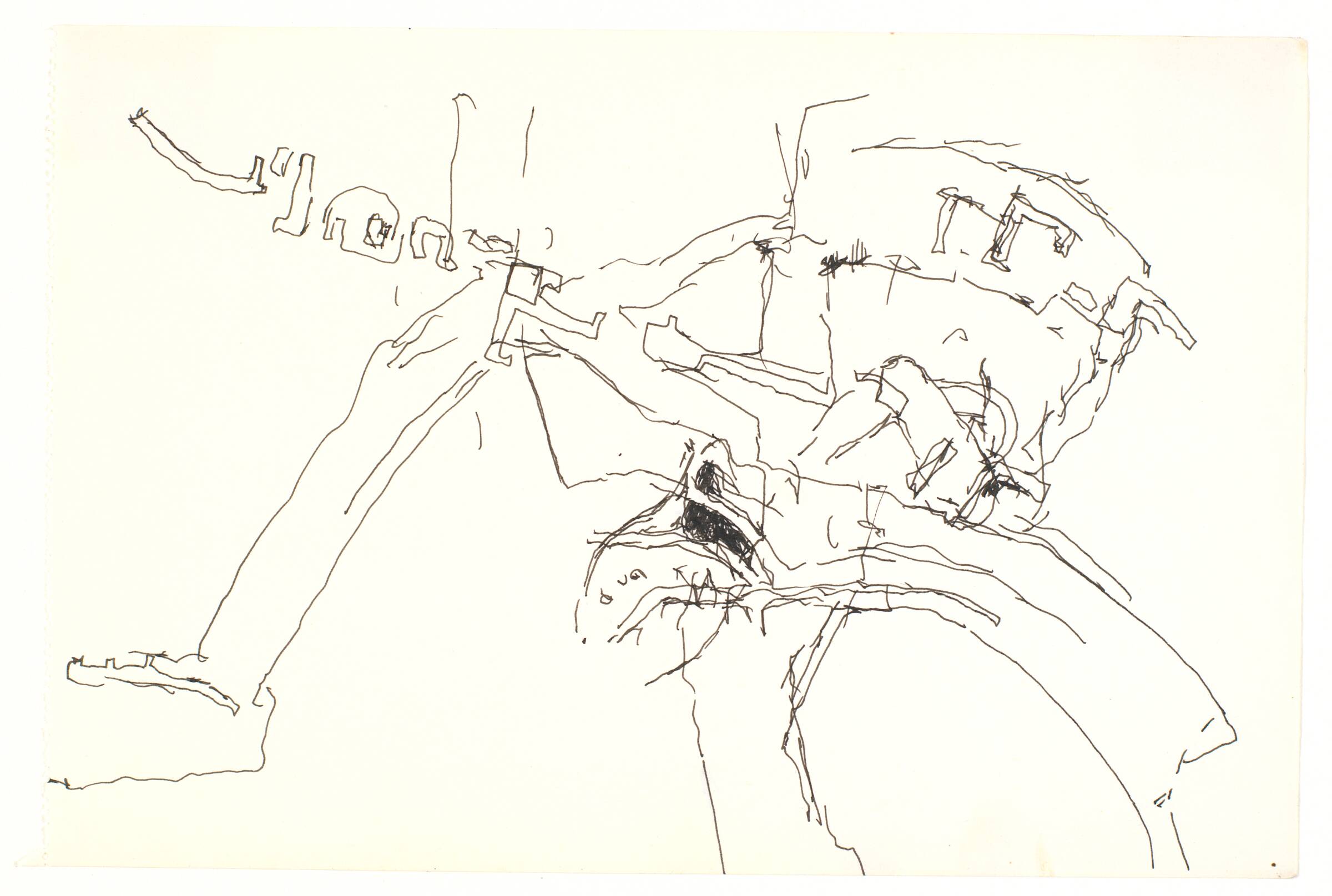 Abstraktion over gadenet, Bjørn Nørgaard, 1965