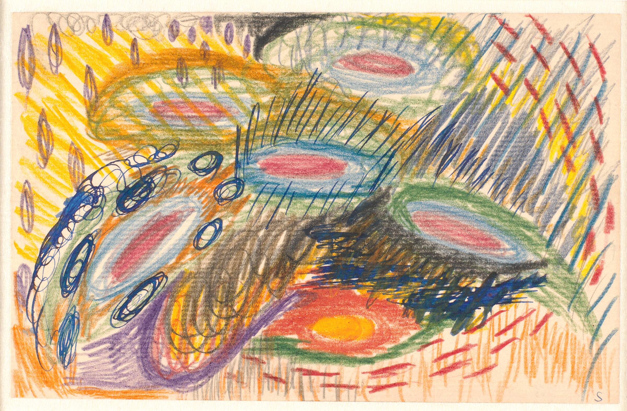 Abstrakt komposition, Sonja Ferlov Mancoba, 1930-1950