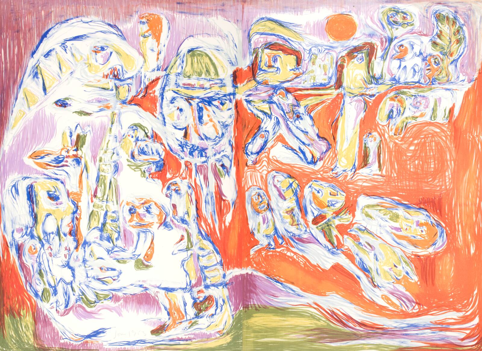 Den røde jord, Asger Jorn, 1953