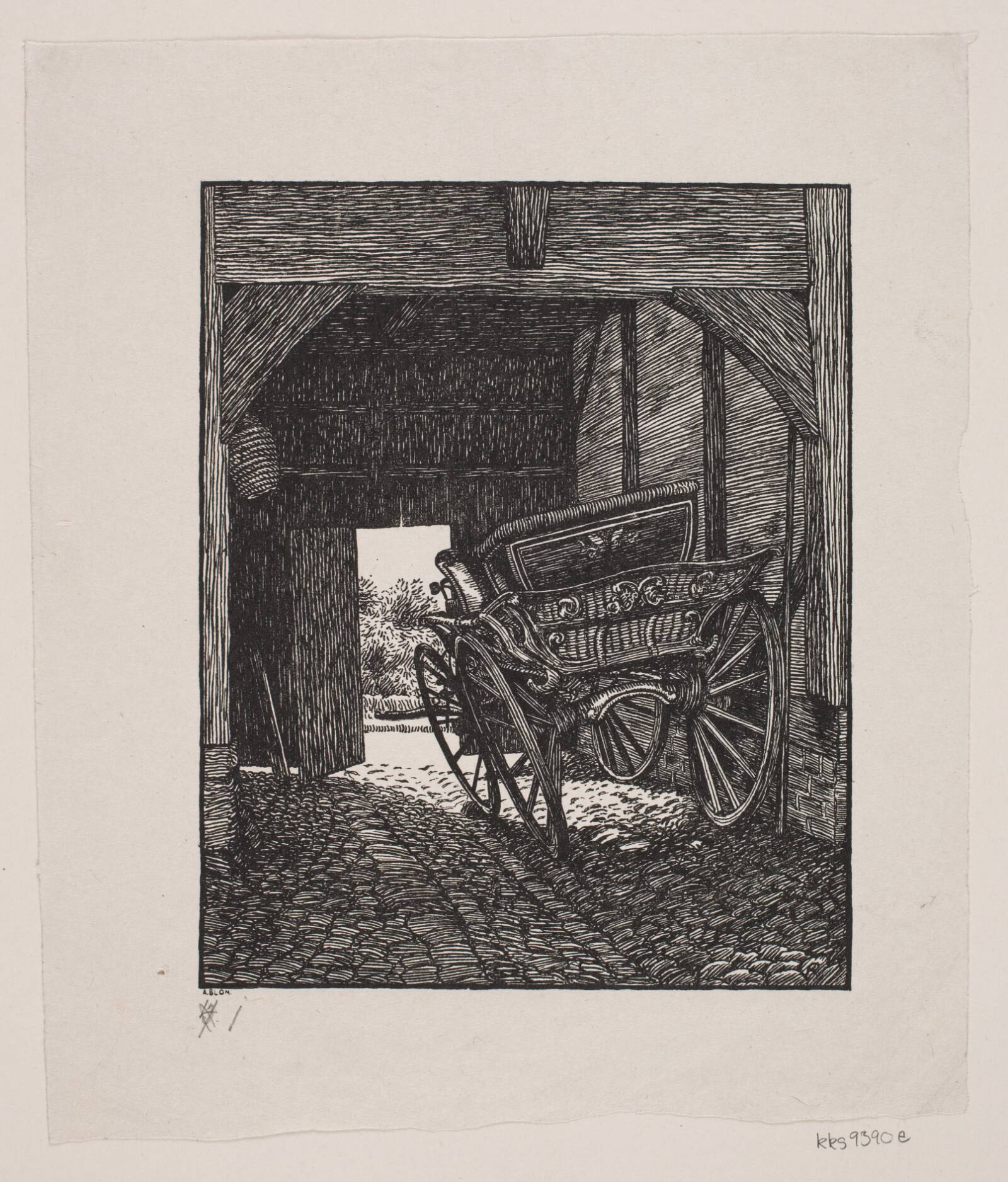 En Vognport, Alexander Blom, 1861-1934