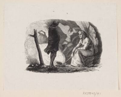 Illustration til "Paradisets Have" i H.C. Andersen, "Eventyr og Historier", Bind 1