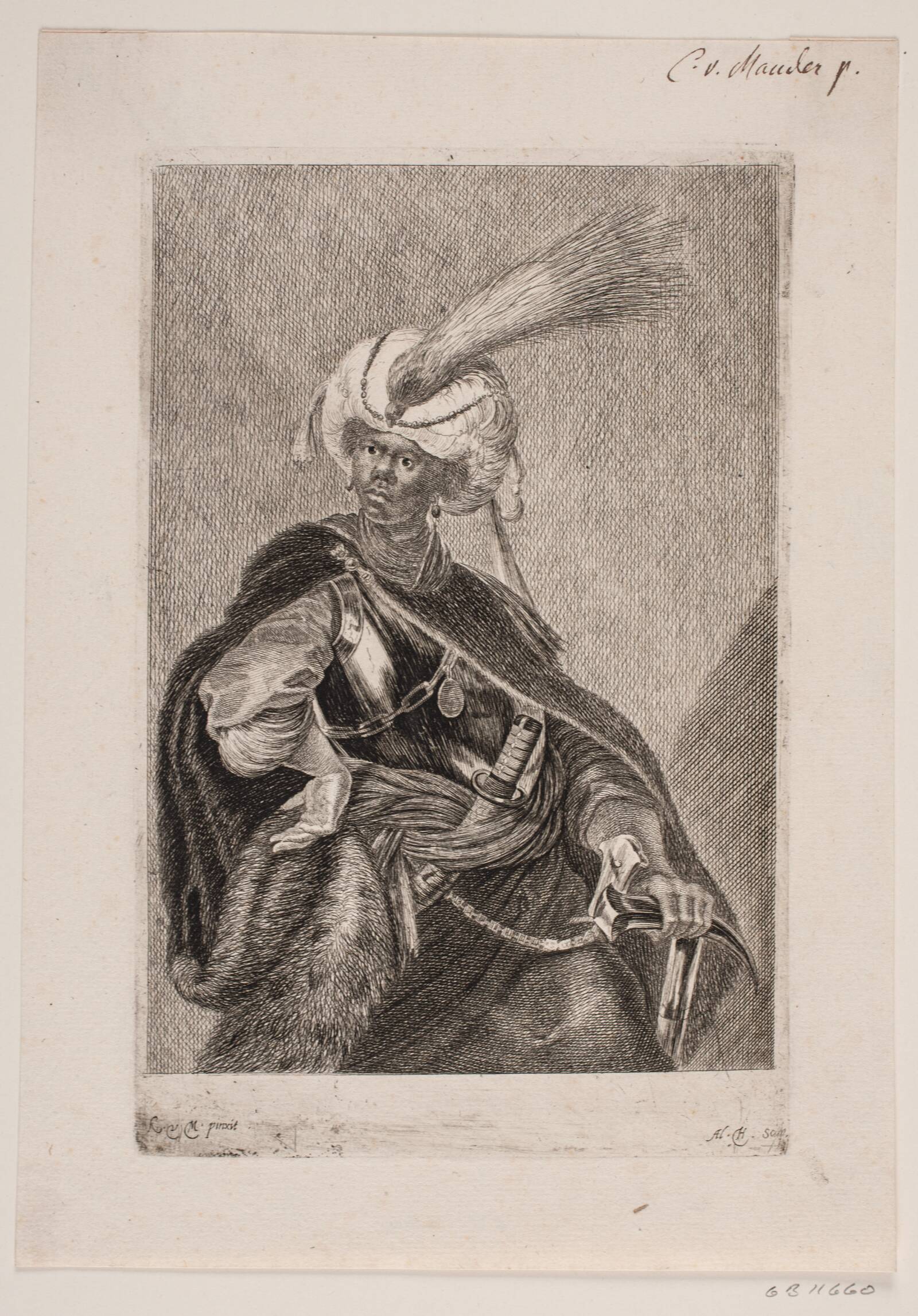 En sort afrikaner i rustning, Albert Haelwegh, 1643-1647