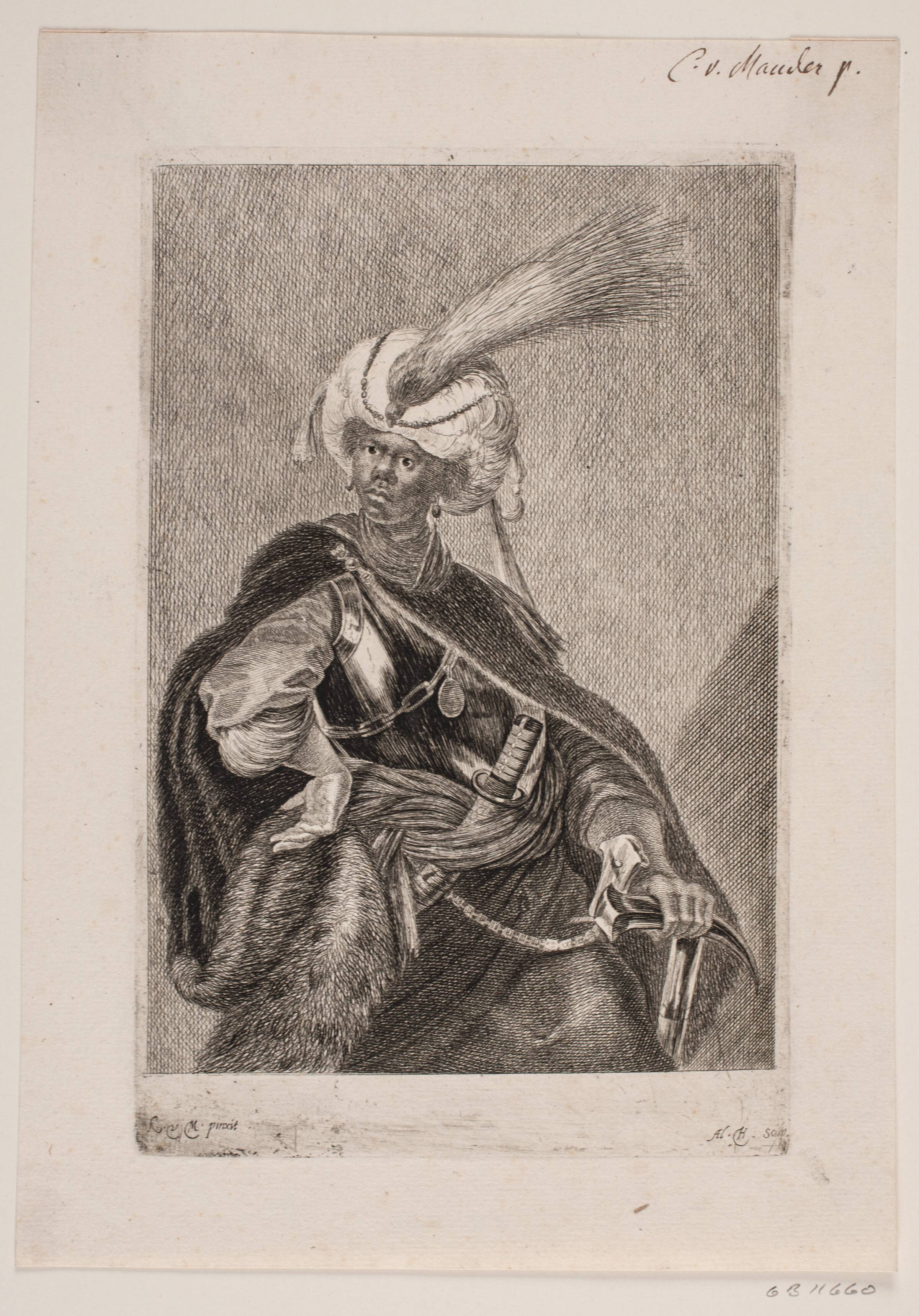 En sort afrikaner i rustning, Albert Haelwegh, 1643-1647