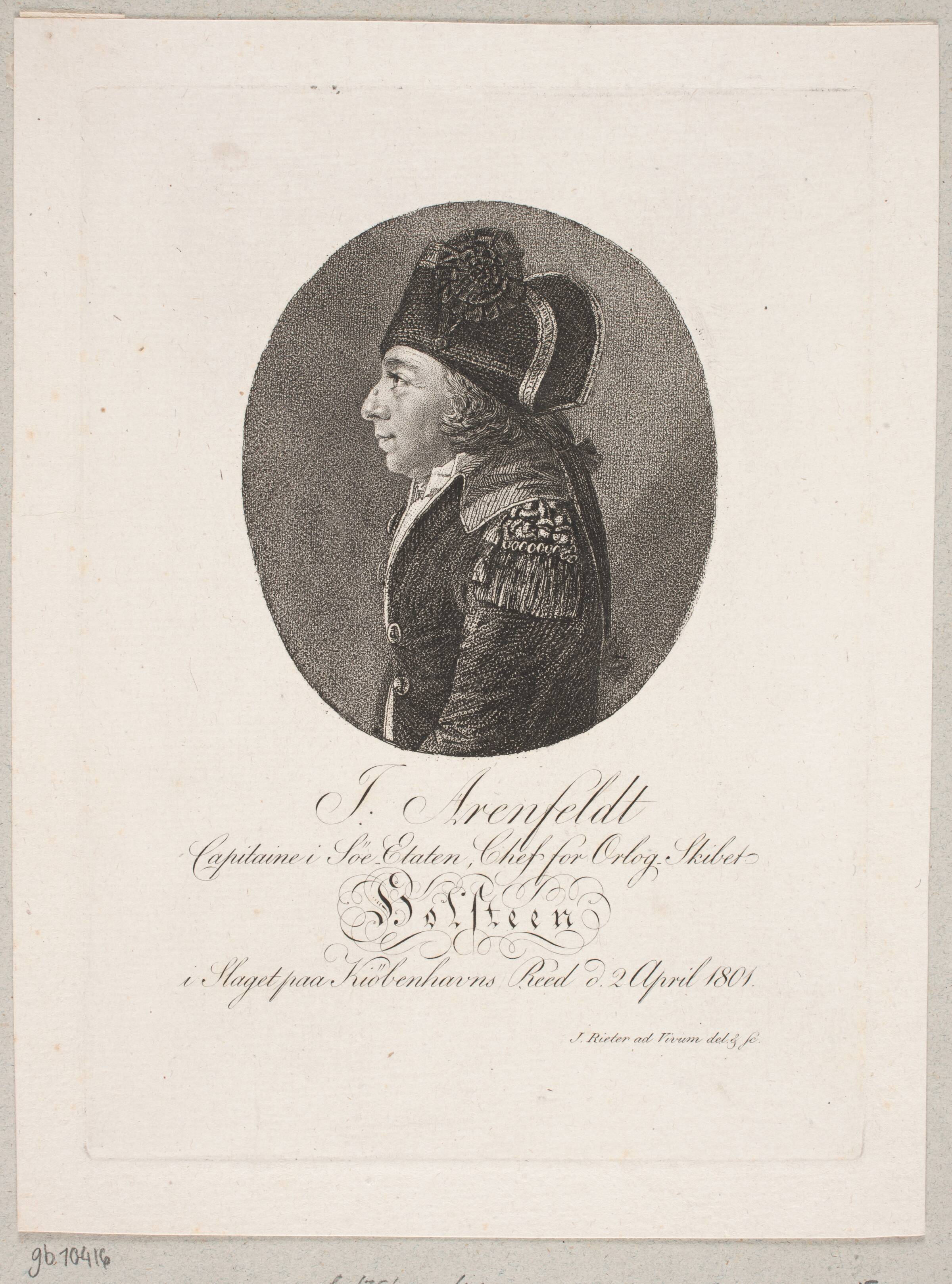 Jabcob Arenfeldt, Jacob Rieter, 1758-1823