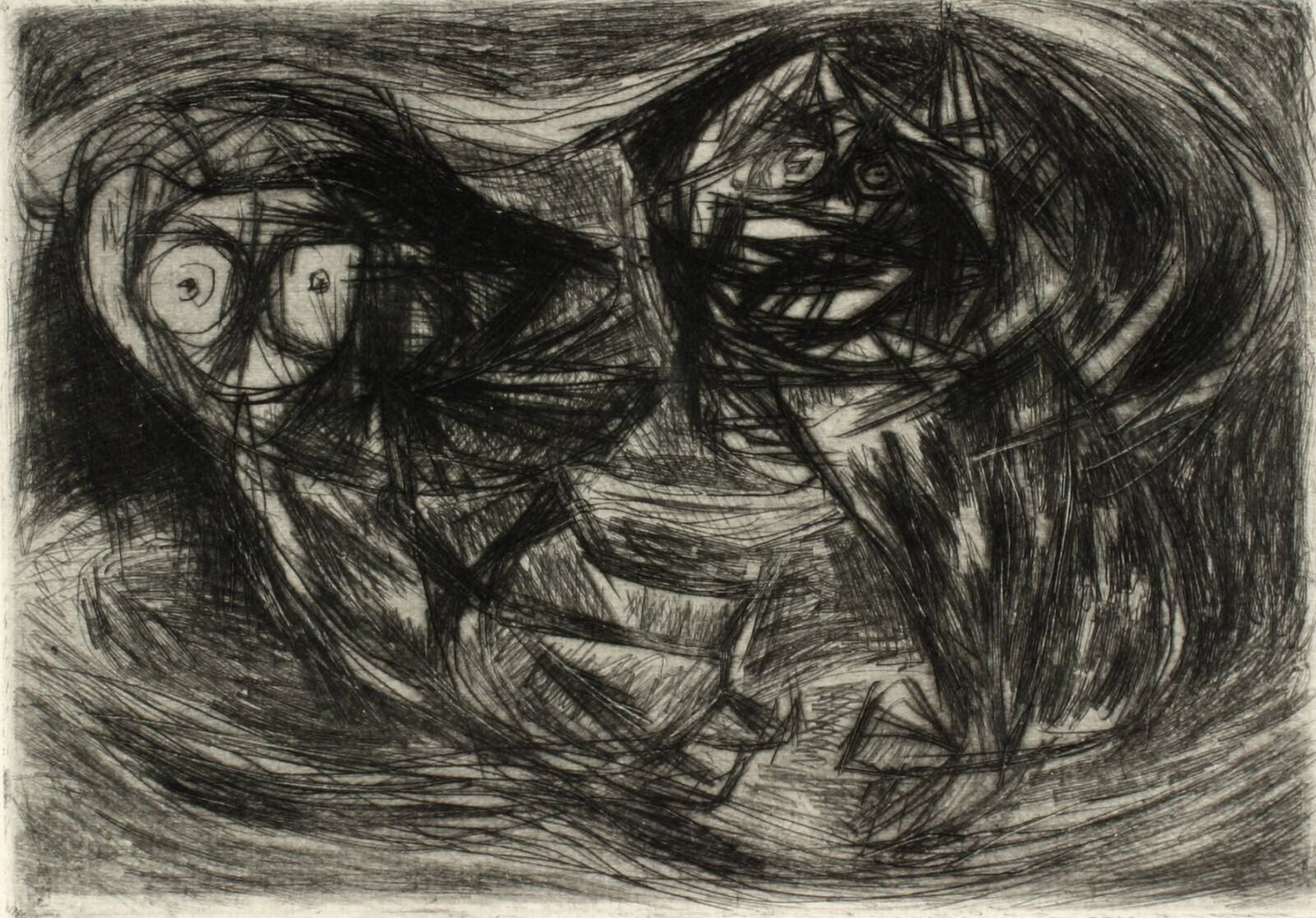 Rencontre inutile, Asger Jorn, 1945