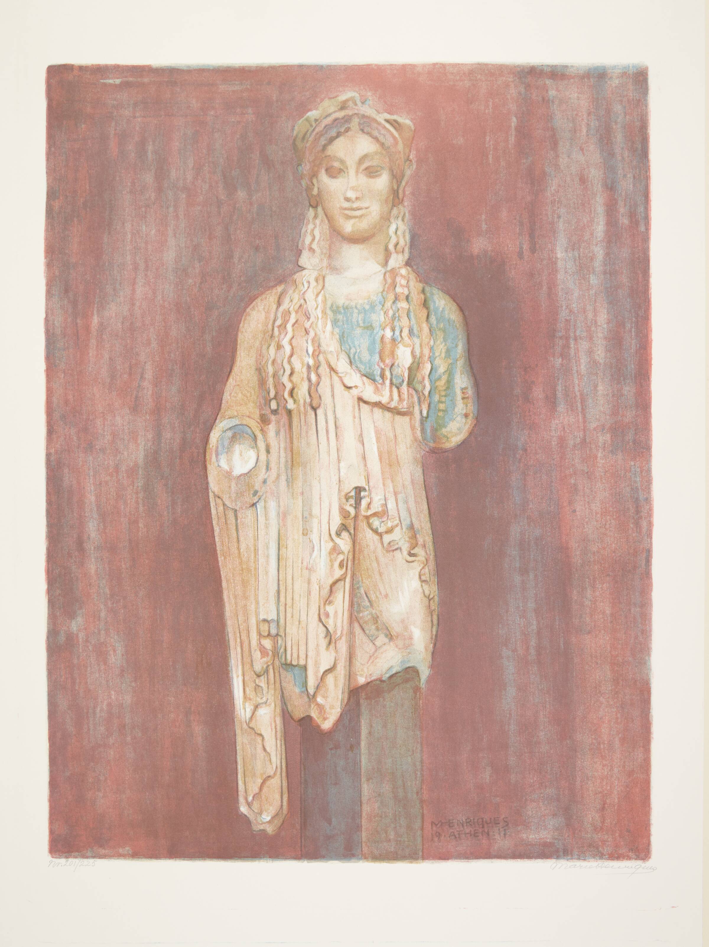 Arkaisk græsk Kore. Athen, Marie Henriques, 1911