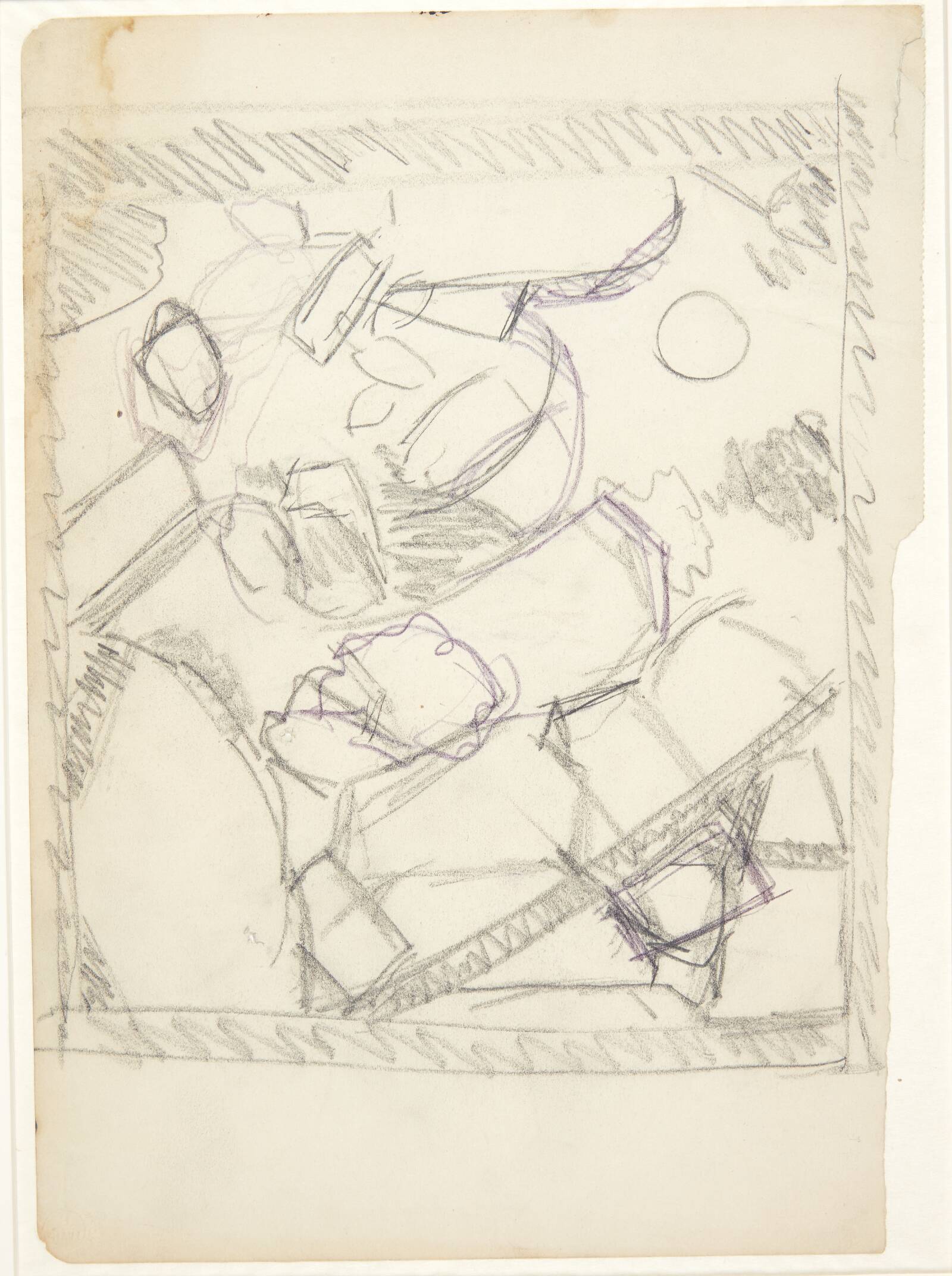 Udkast til et landskab, Edvard Weie, 1920-1921