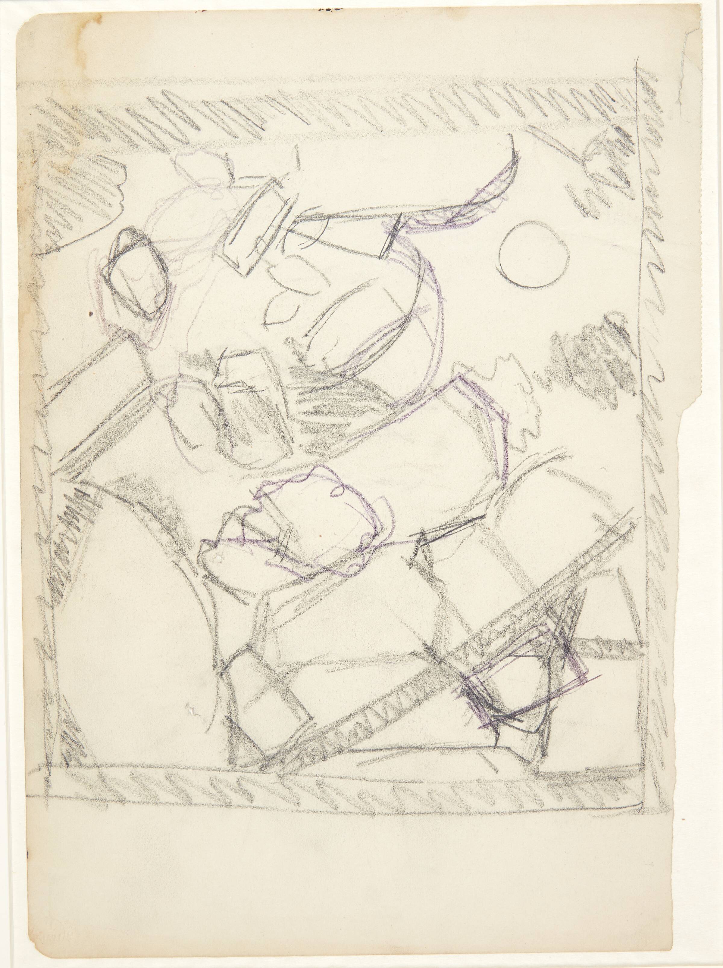 Udkast til et landskab, Edvard Weie, 1920-1921
