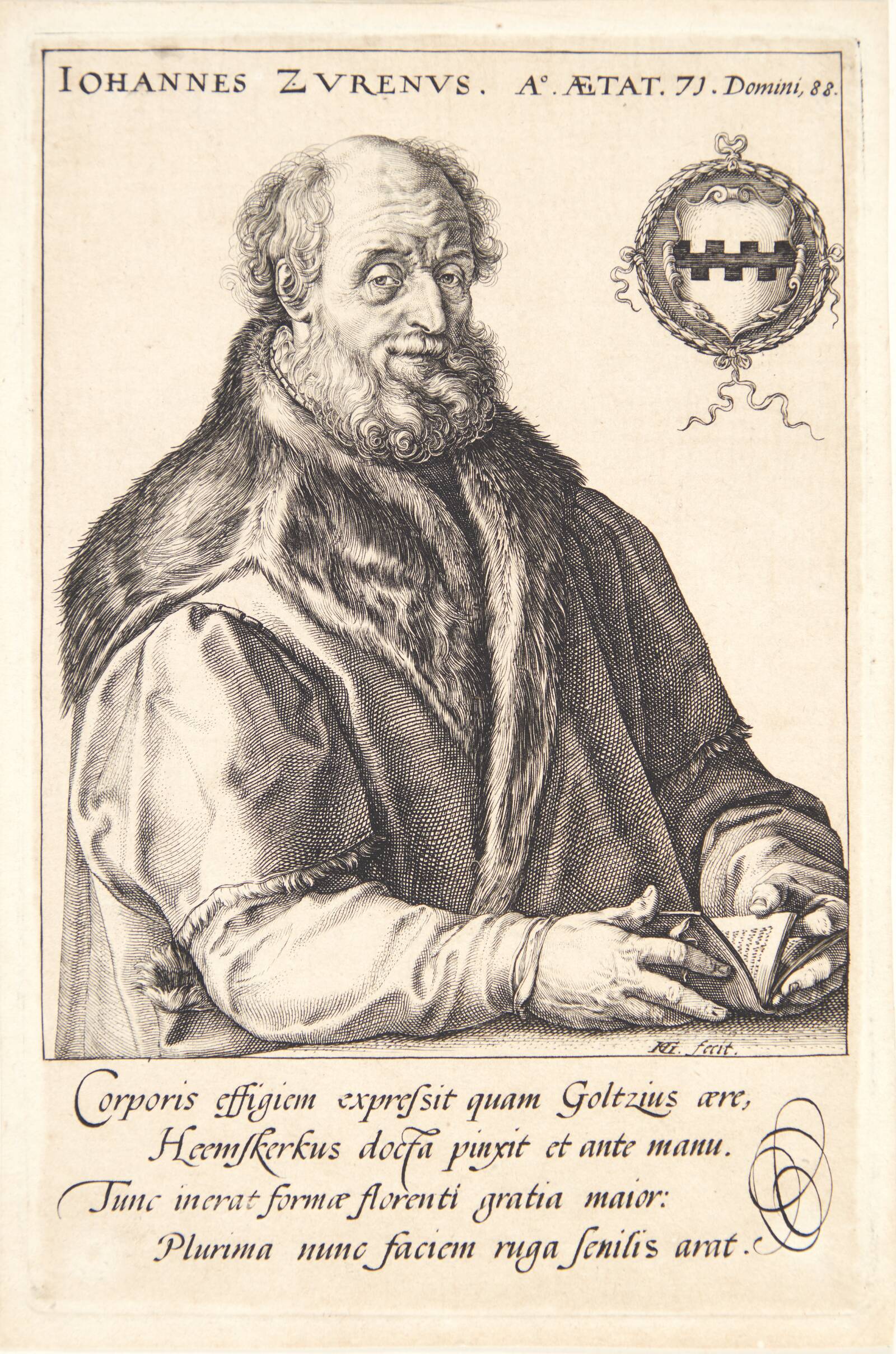 Jan van Zuren, Hendrick Goltzius, 1590