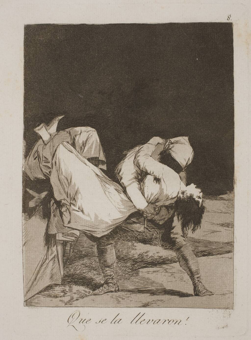 Og de slæber hende bort, Francisco de Goya, 1797-1798