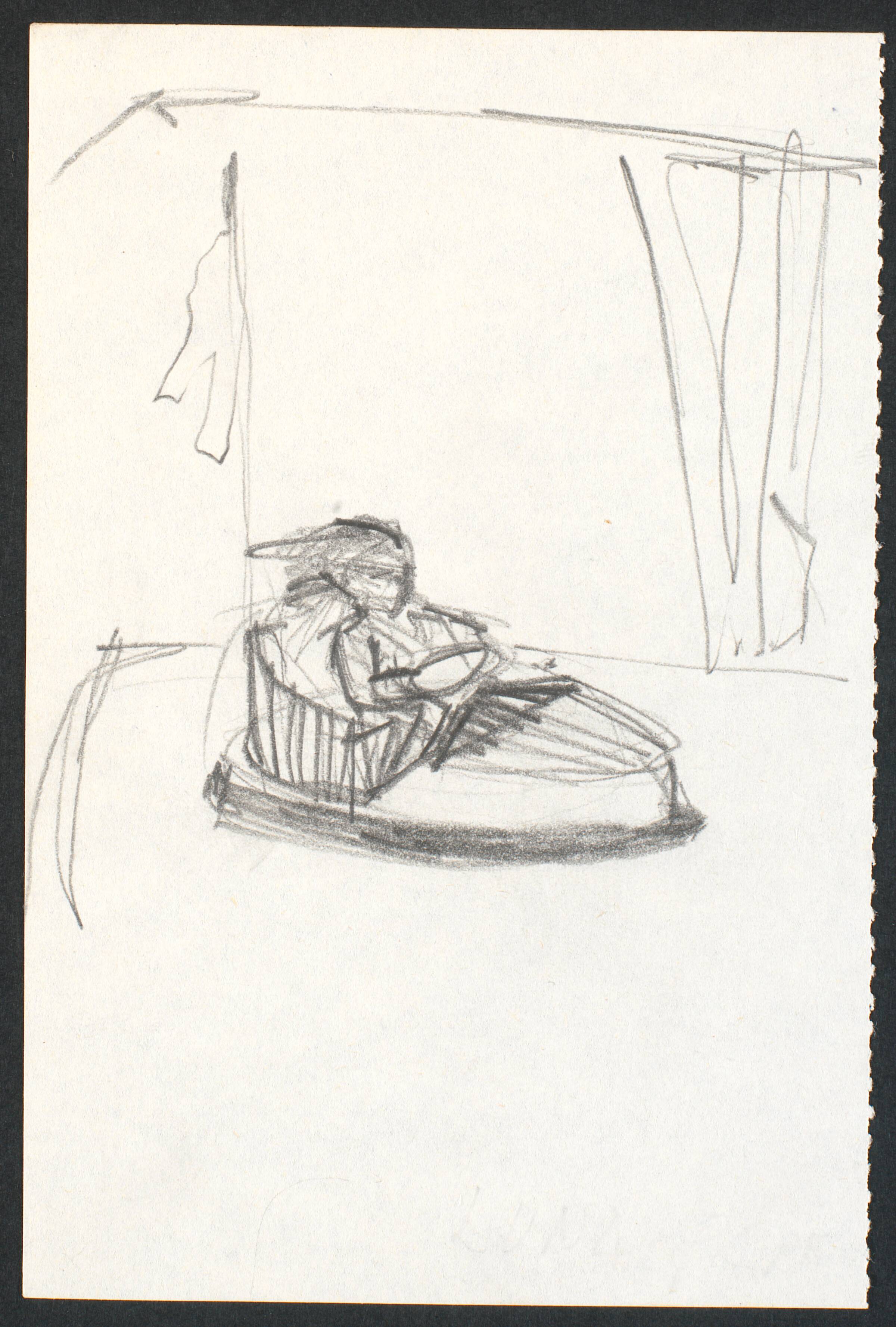 Tegning, Lone Høyer Hansen, 1983