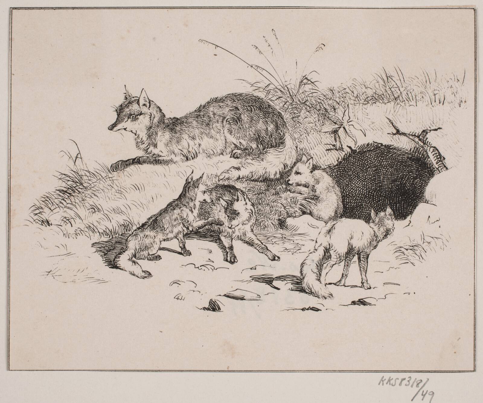 Ræven, Adolph Kittendorff, 1845