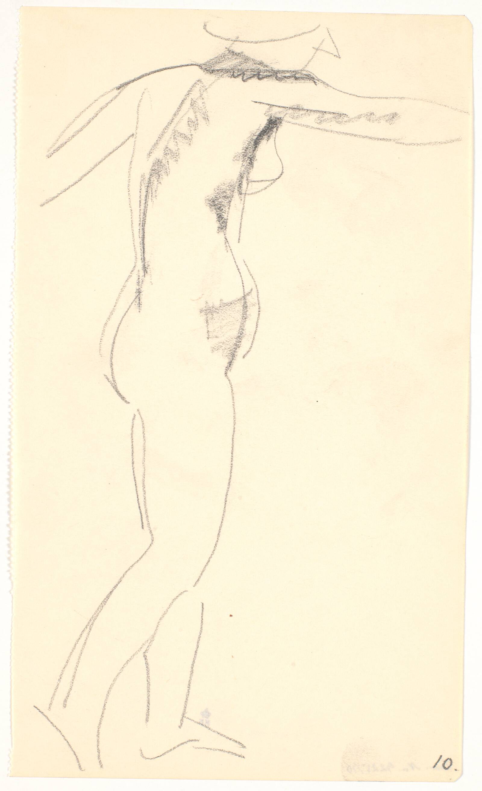 Stående model, Isakson, Karl, 1914-1915