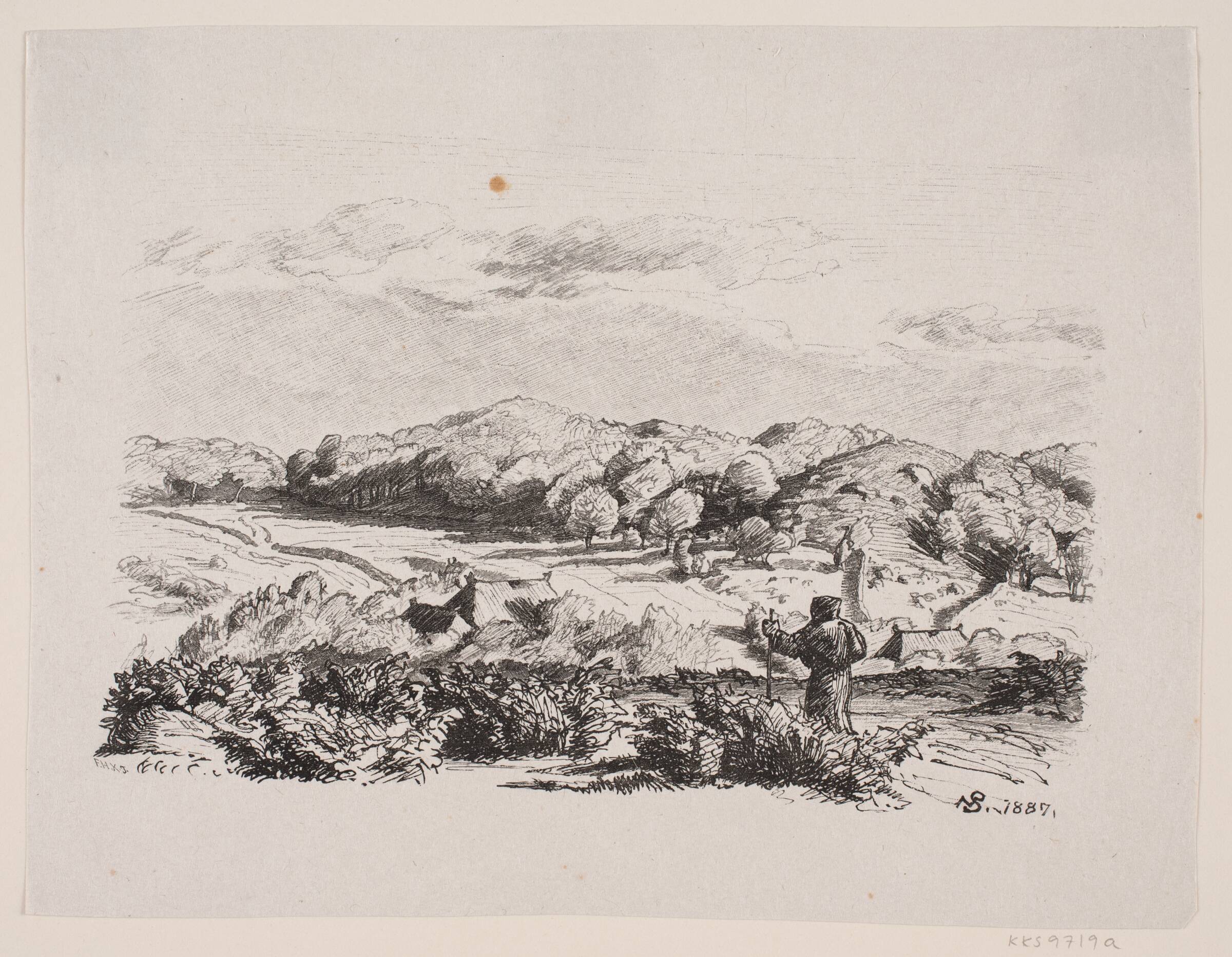 Illustration til Poul M. Møller, "Sct. Laurentius", Waldemar Bøhme, 1887-1889
