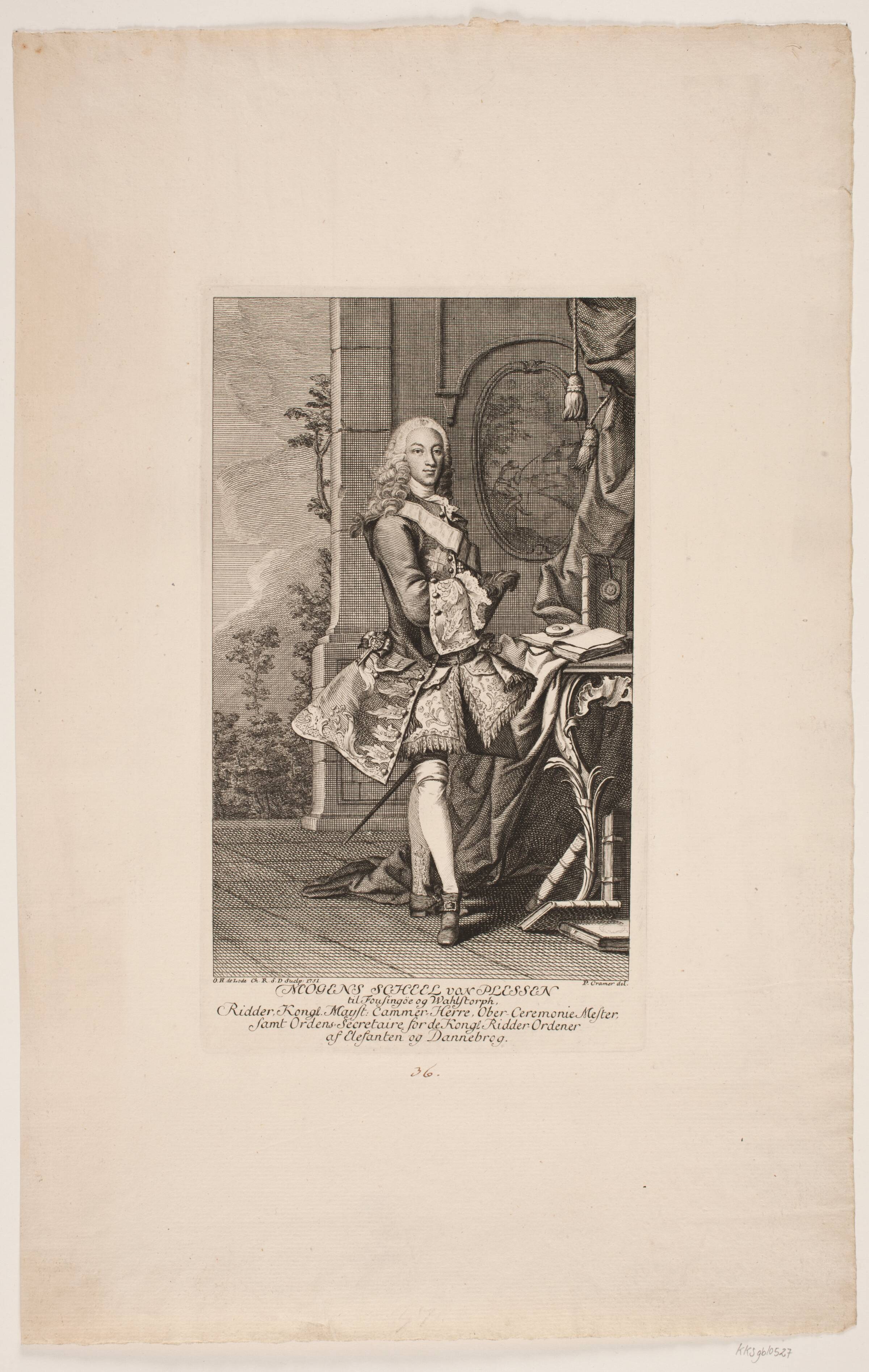 Mogens Scheell v. Plessen, Overceremonimester, Odvardt Helmoldt de Lode, 1751