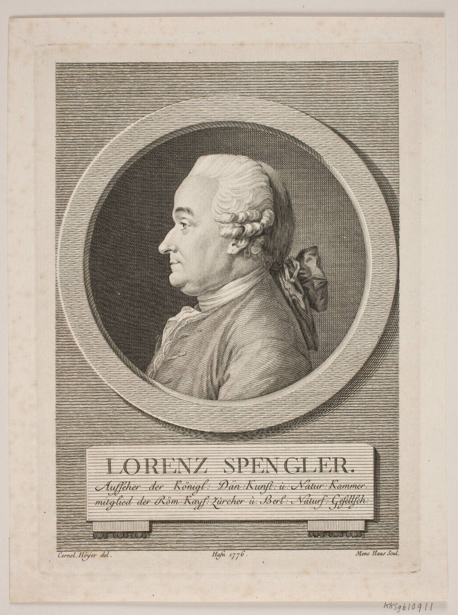 Lorenz Spengler, Meno Haas, 1776