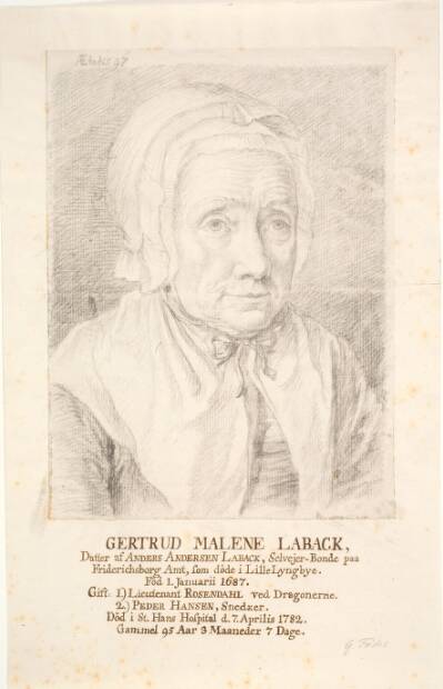 Portræt af Gertrud Malene Laback