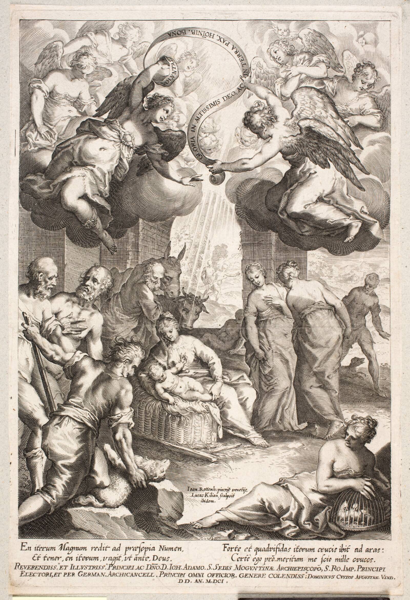 Hyrdernes tilbedelse, Lucas Kilian, 1601