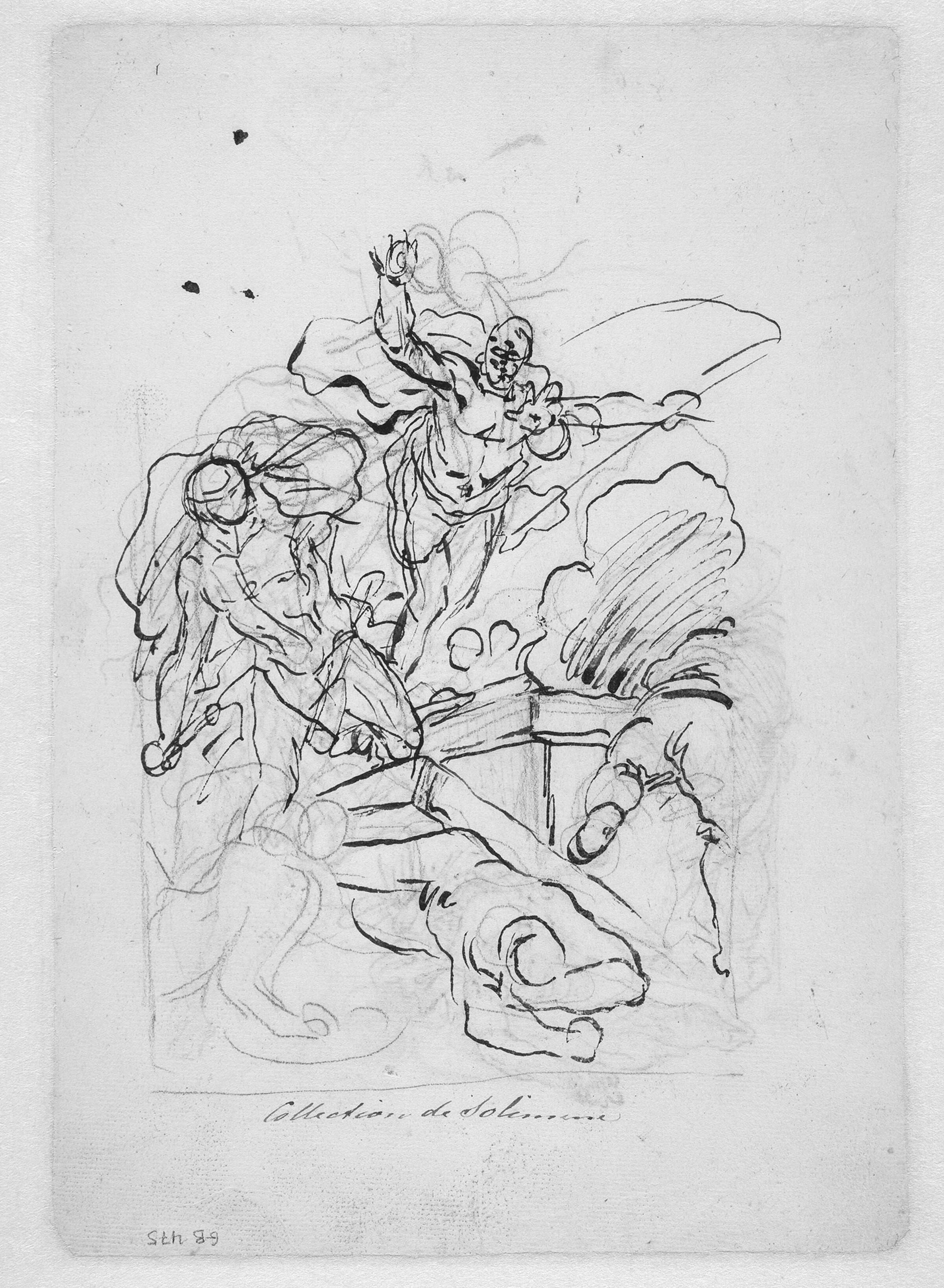 Det samme motiv vendt om, Francesco la Marra, 1710-1780
