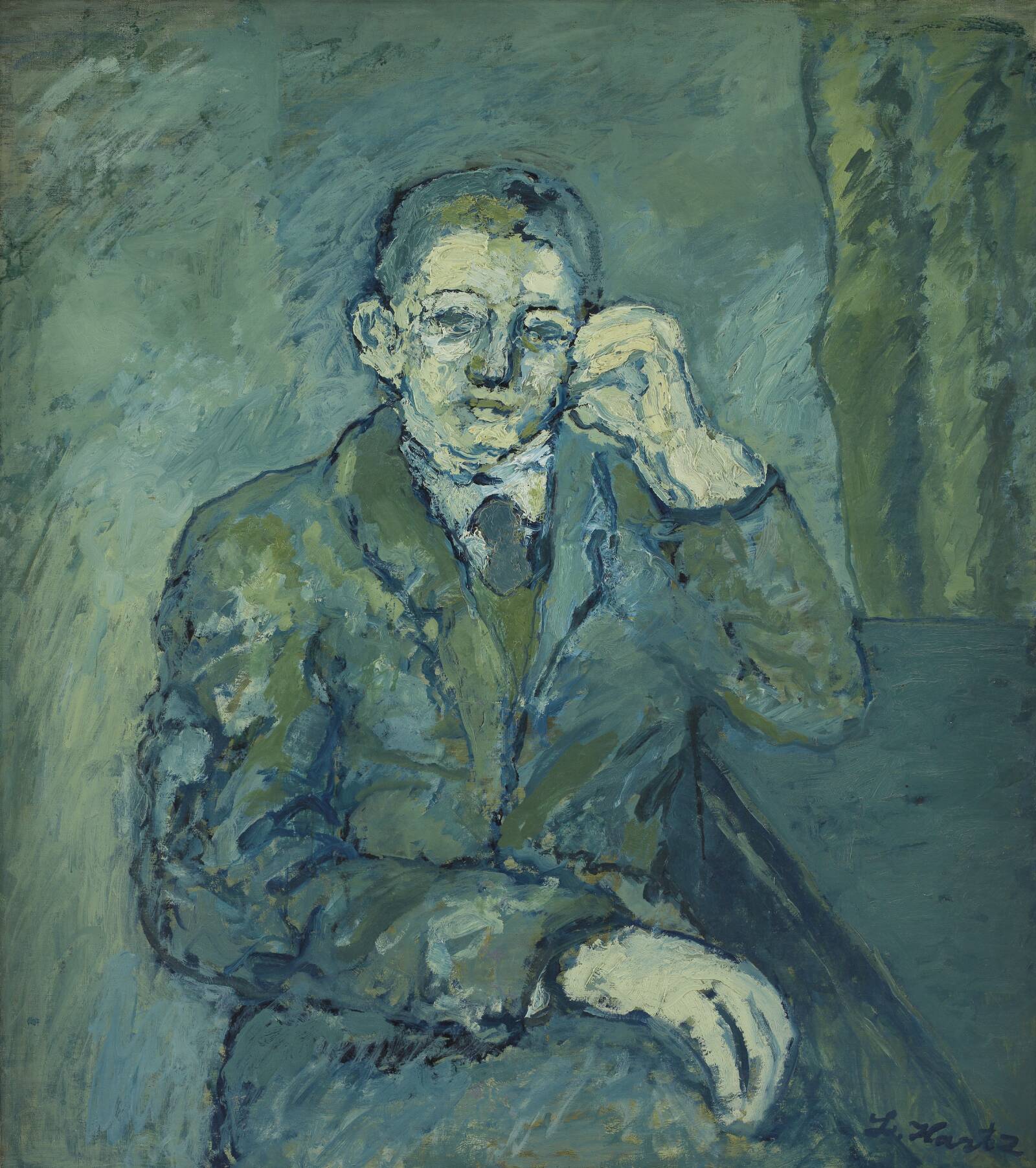 Maleren Niels Grønbech, Lauritz Hartz, 1930