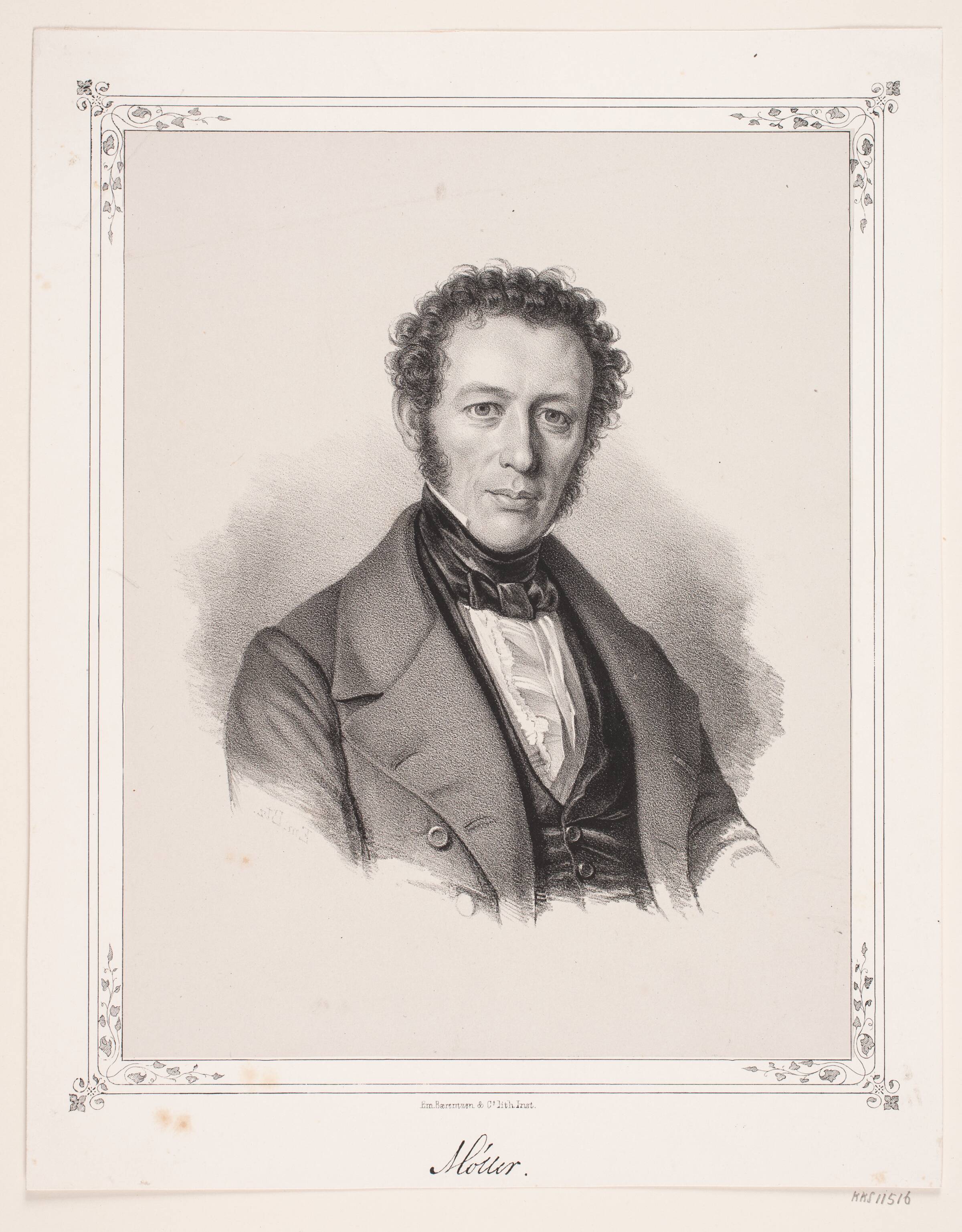 J. C. J. H. Gundelach Møller, Emil Ditlev Bærentzen, 1840-1849
