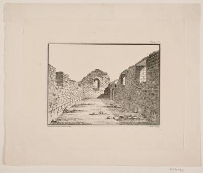 Kirkeruin på Grønland. Illustration til W.A. Graah. Undersøgelsesrejse til østkysten af Grønland