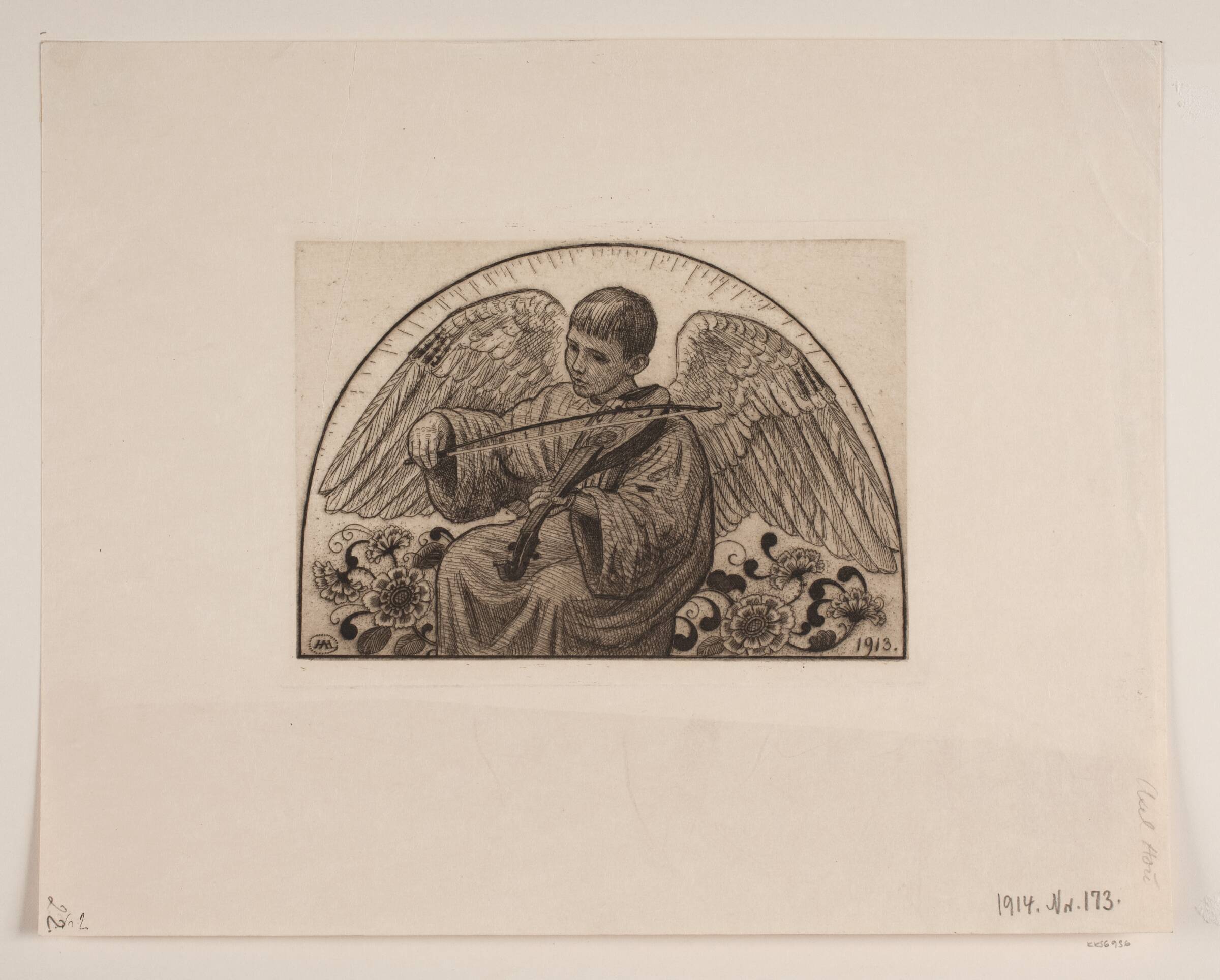 Jule- og nytårskort, Axel Hou, 1913