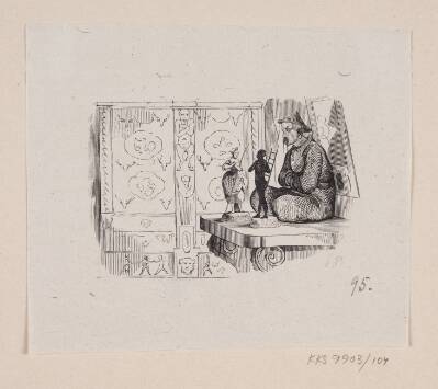 Illustration til "Hyrdinden og Skorsteensfeieren" i H.C. Andersen, "Eventyr og Historier", Bind 2