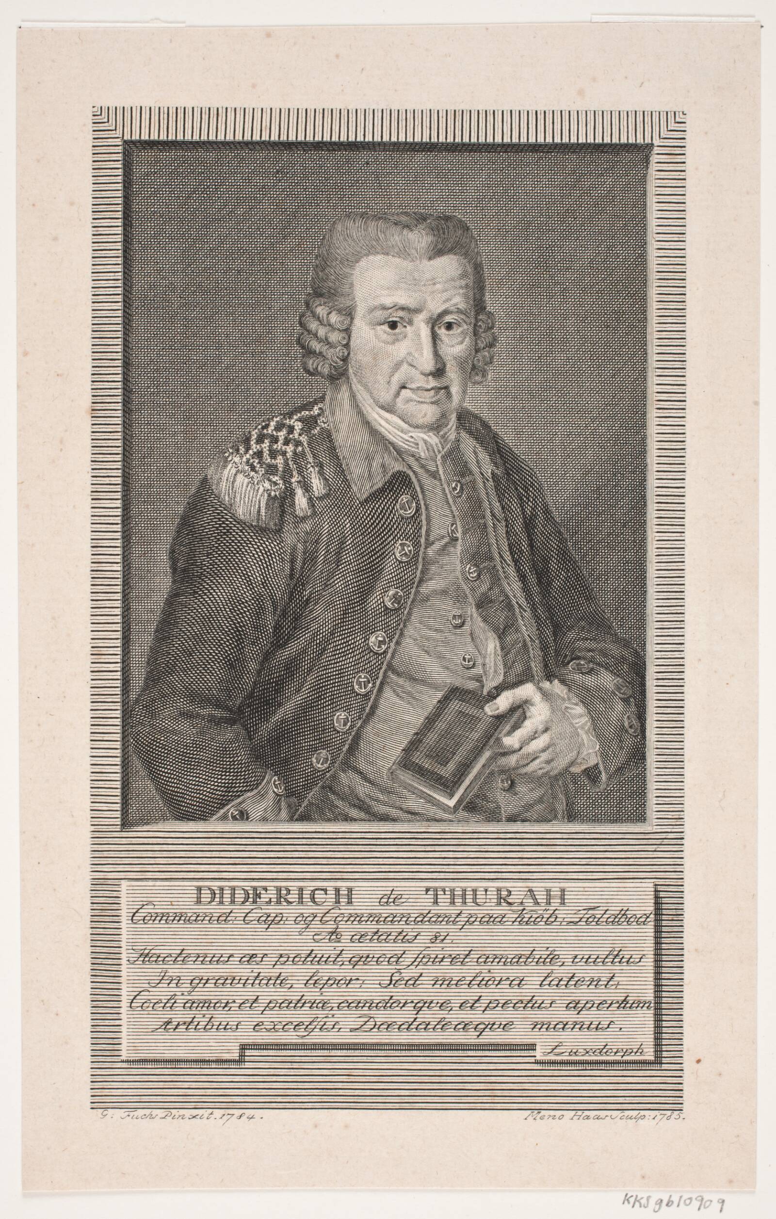 Diderich Thurah, Meno Haas, 1785