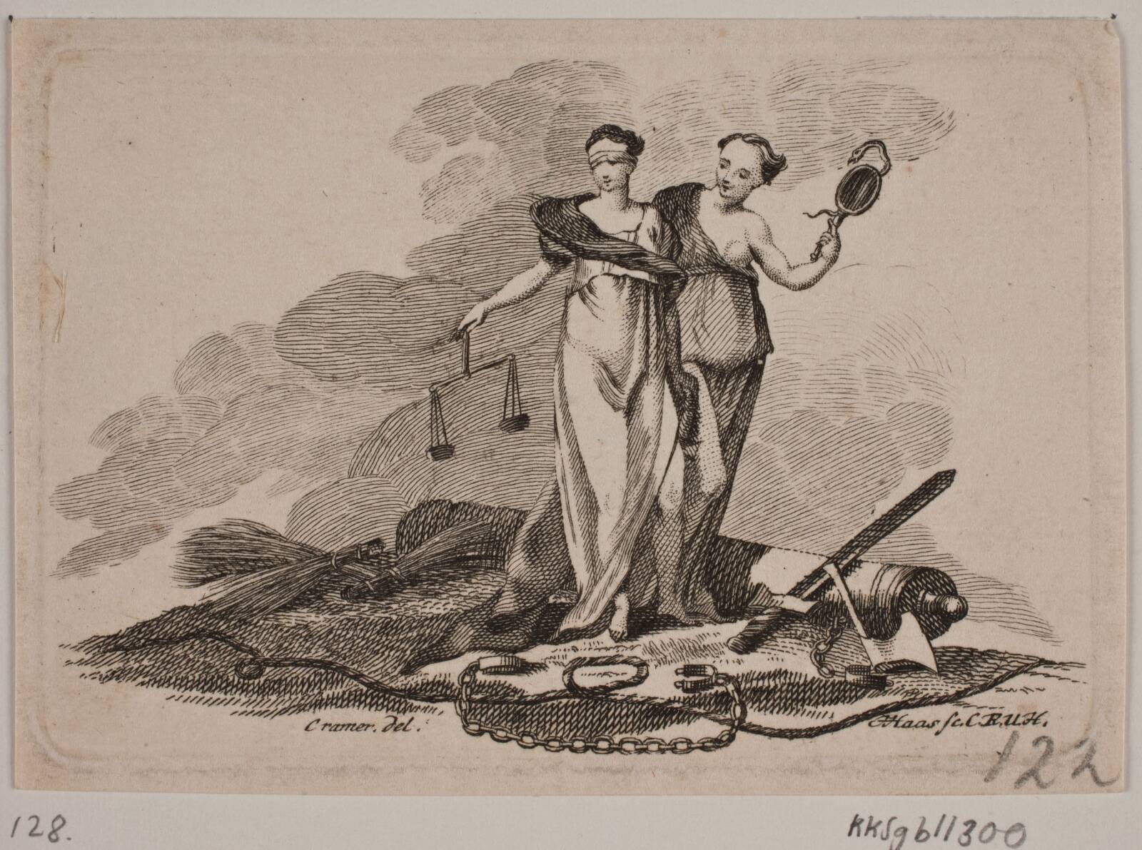 Vignet, Jonas Haas, 1720-1775