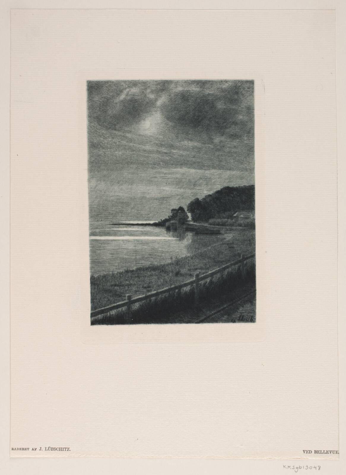 Ved Bellevue, by John Lübschitz, 1889
