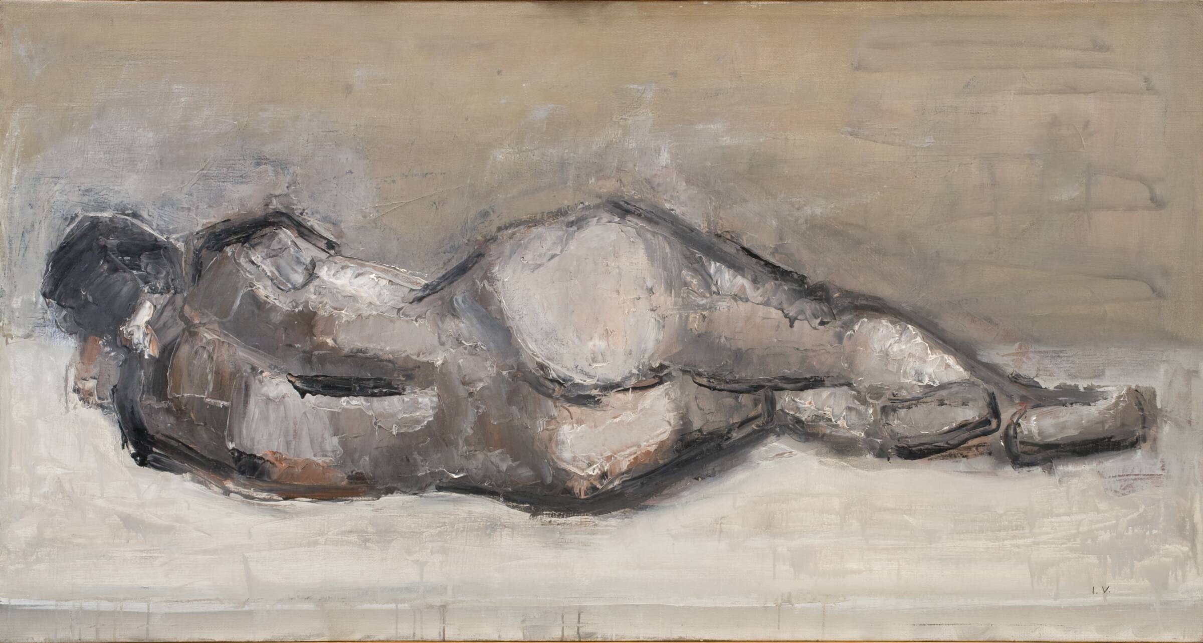 Liggende kvinde, Jeppe Vontillius, 1957