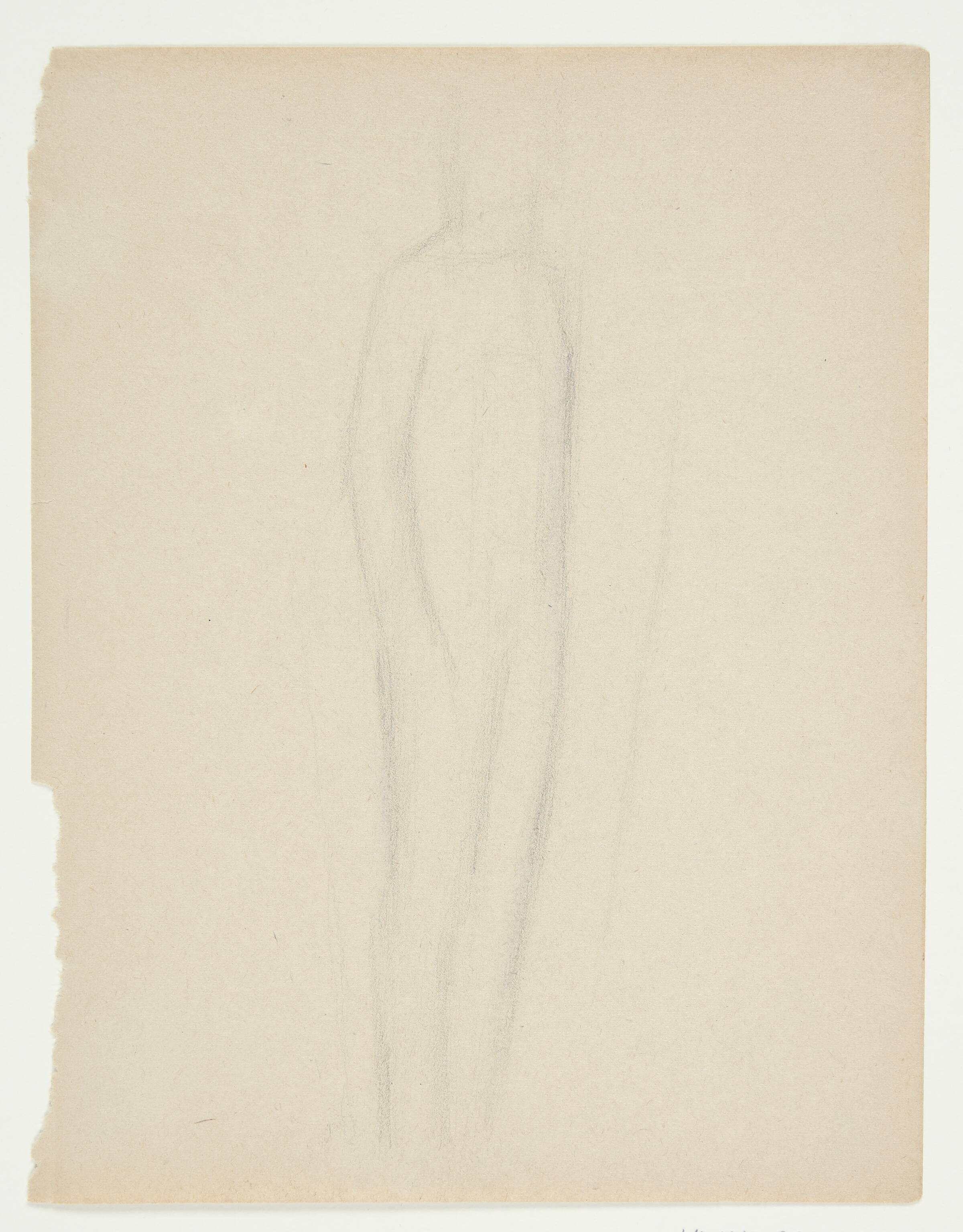 Stående mandsfigur, Agnete Madsen, 1950-1954