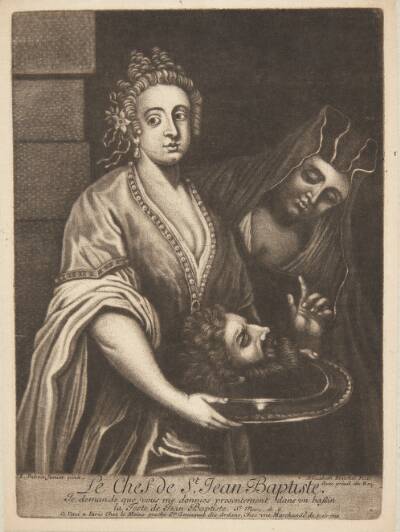 Salome med Johannes Døberens hoved på et fad