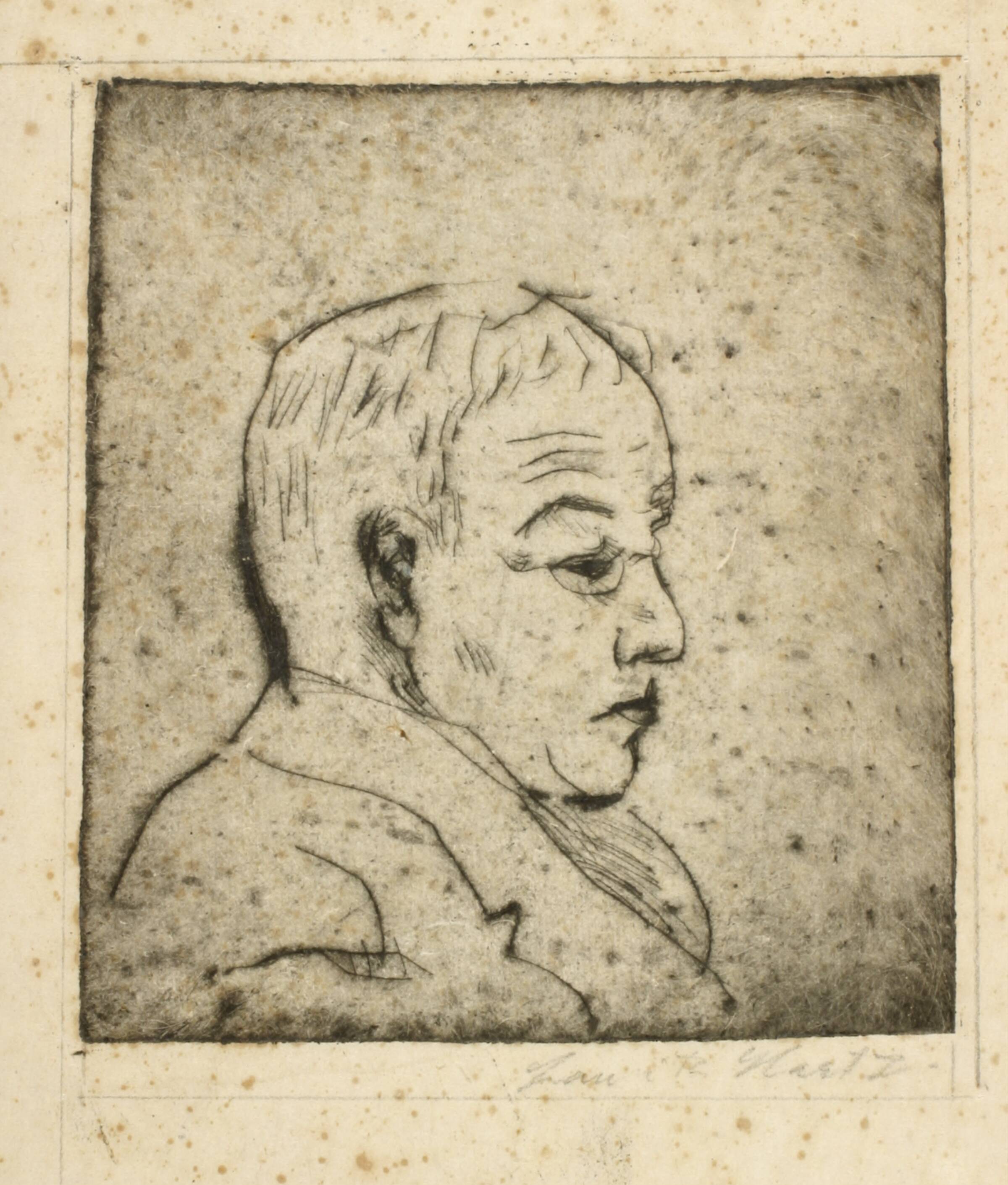 Portræt af kunstnerens far, Lauritz Hartz, 1929