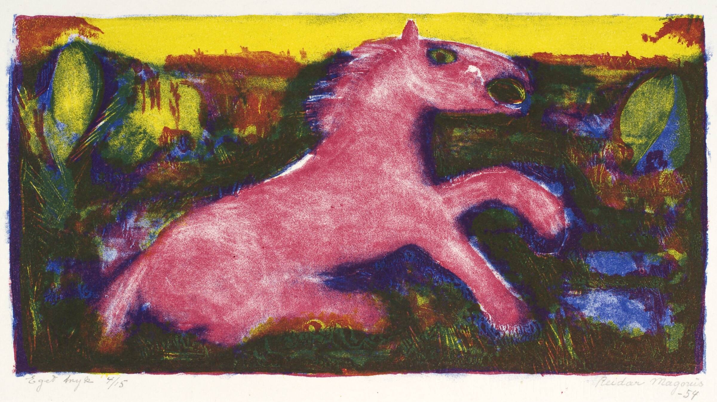 Hesten i mosen, Reidar Magnus, 1954