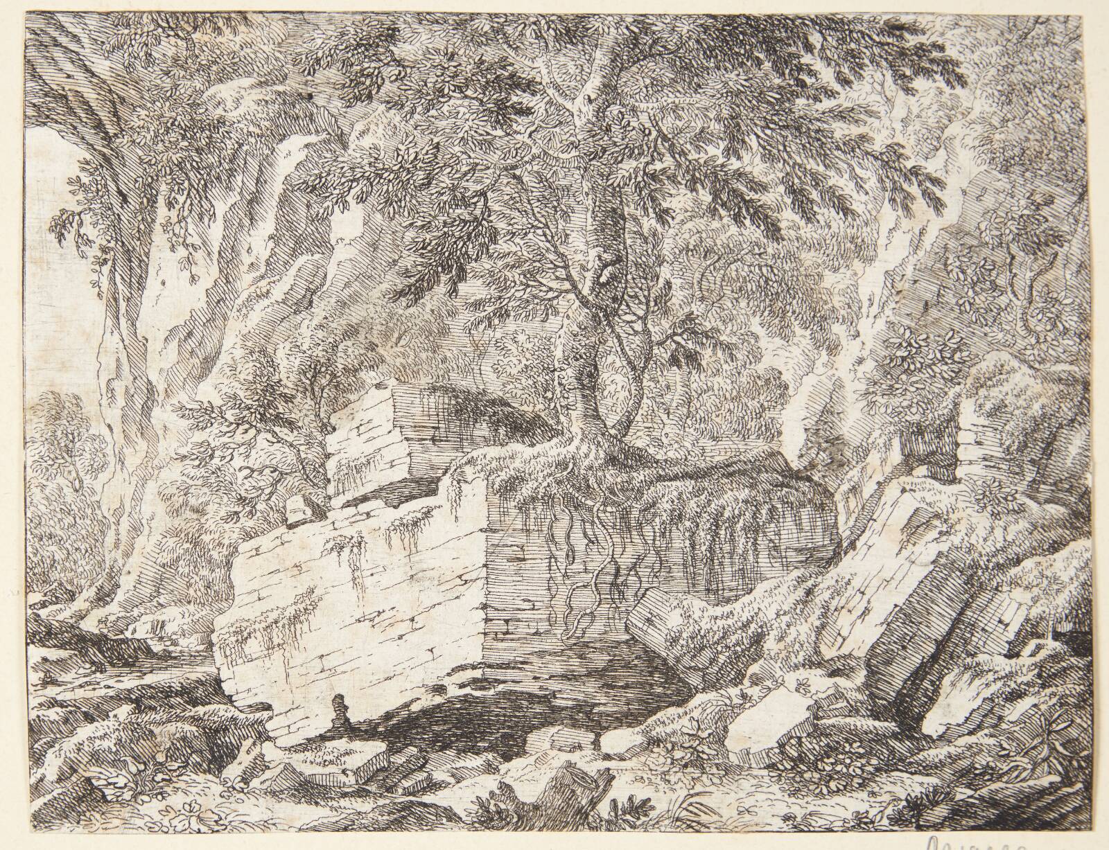 Klippelandskab, Ubekendt, 1600-1700
