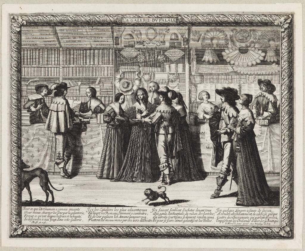 Justitspaladsets galleri (La galerie du Palais), Abraham Bosse, 1640