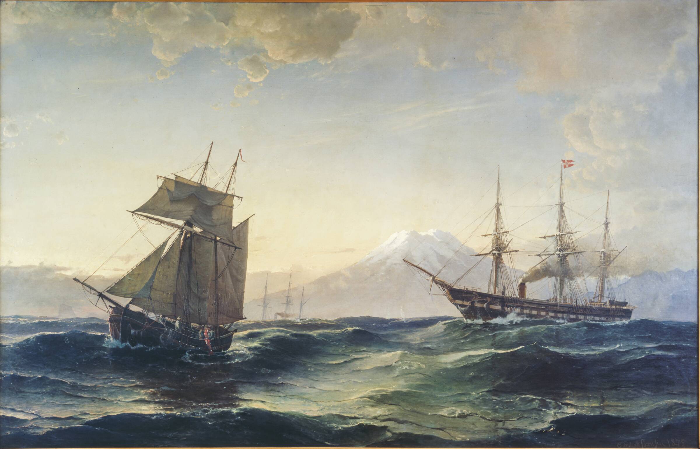 Under Island, C.F. Sørensen, 1878