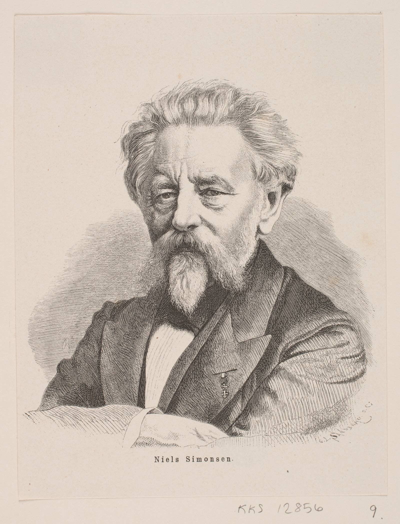 N. Simonsen, Carl Leonard Sandberg, 1877