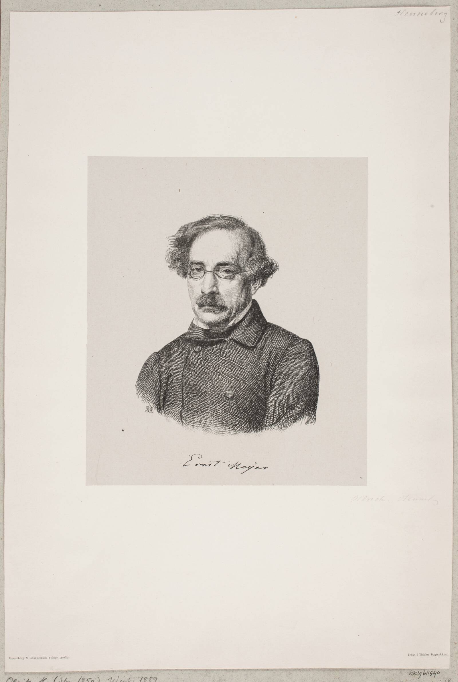 Ernst Meyer, H.C. Henneberg, 1826-1893