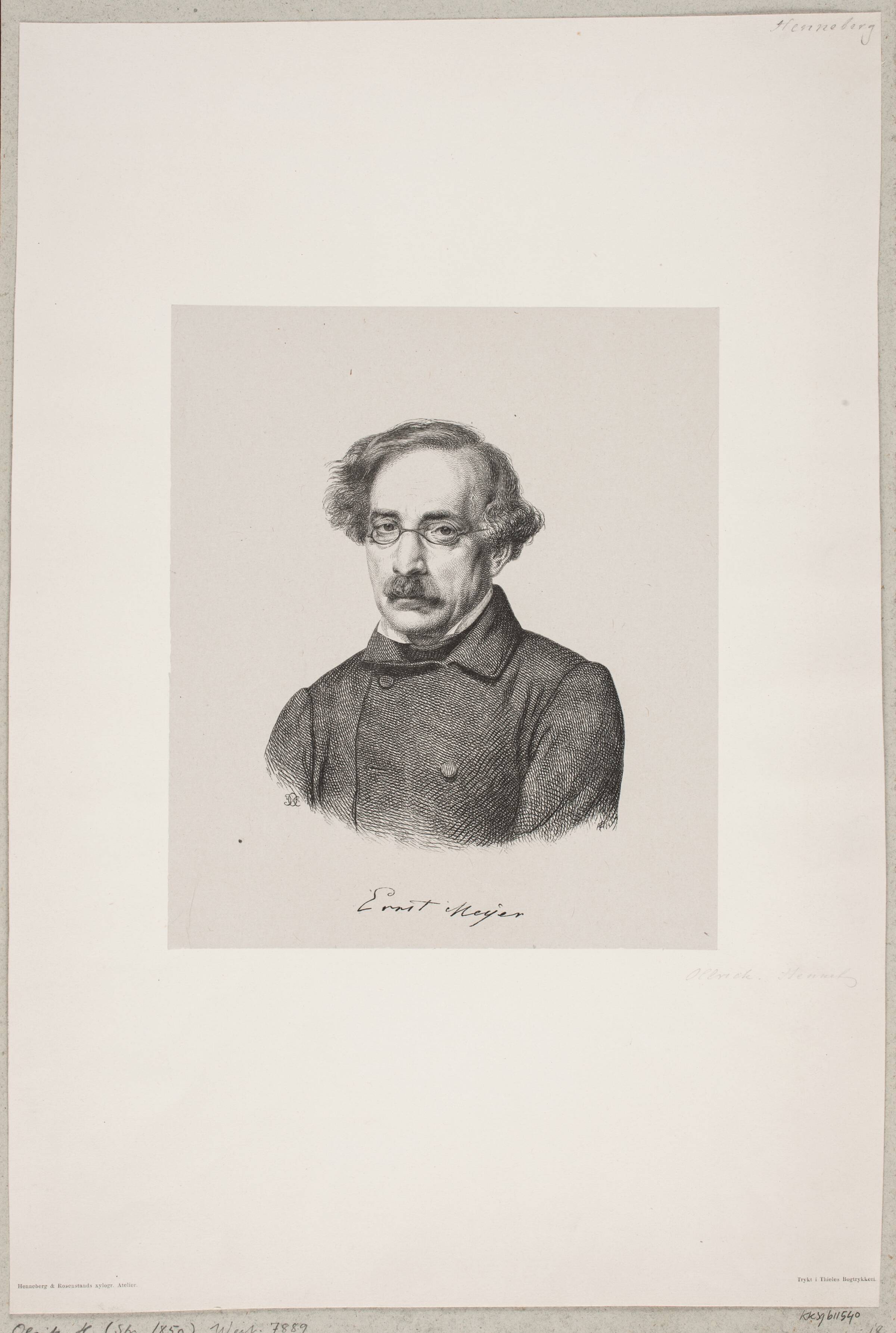 Ernst Meyer, H.C. Henneberg, 1826-1893
