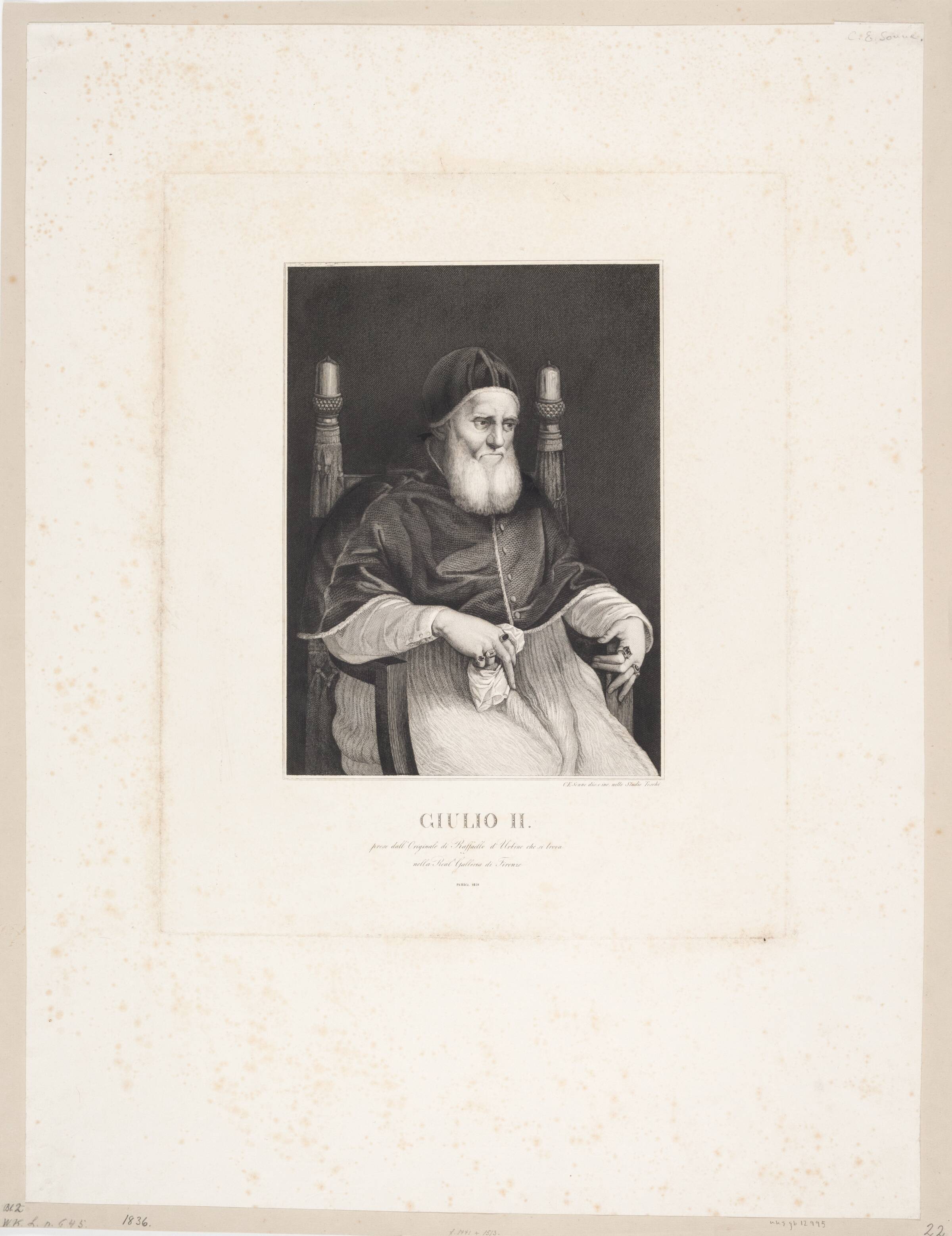 Pave Julius II, Edvard Sonne, 1836