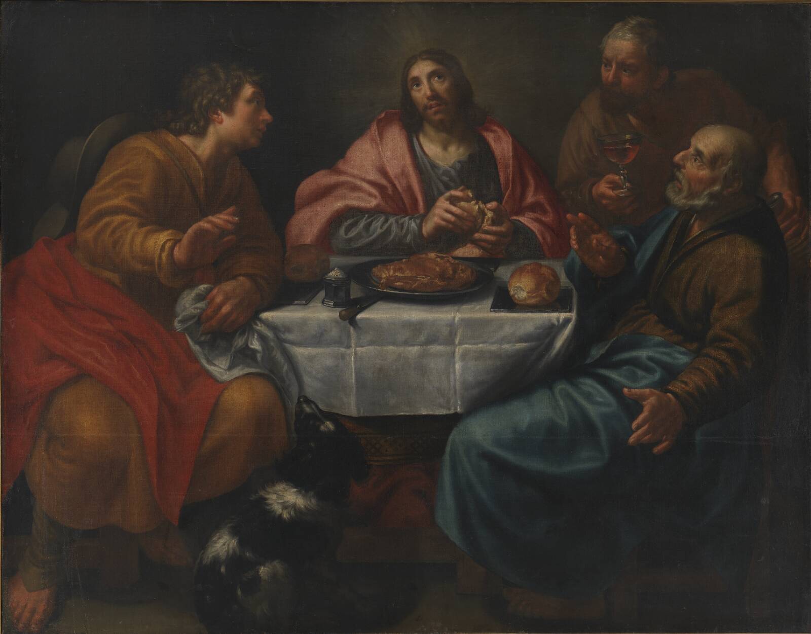 Kristus i Emmaus, Antonio Circignano, 1585-1630