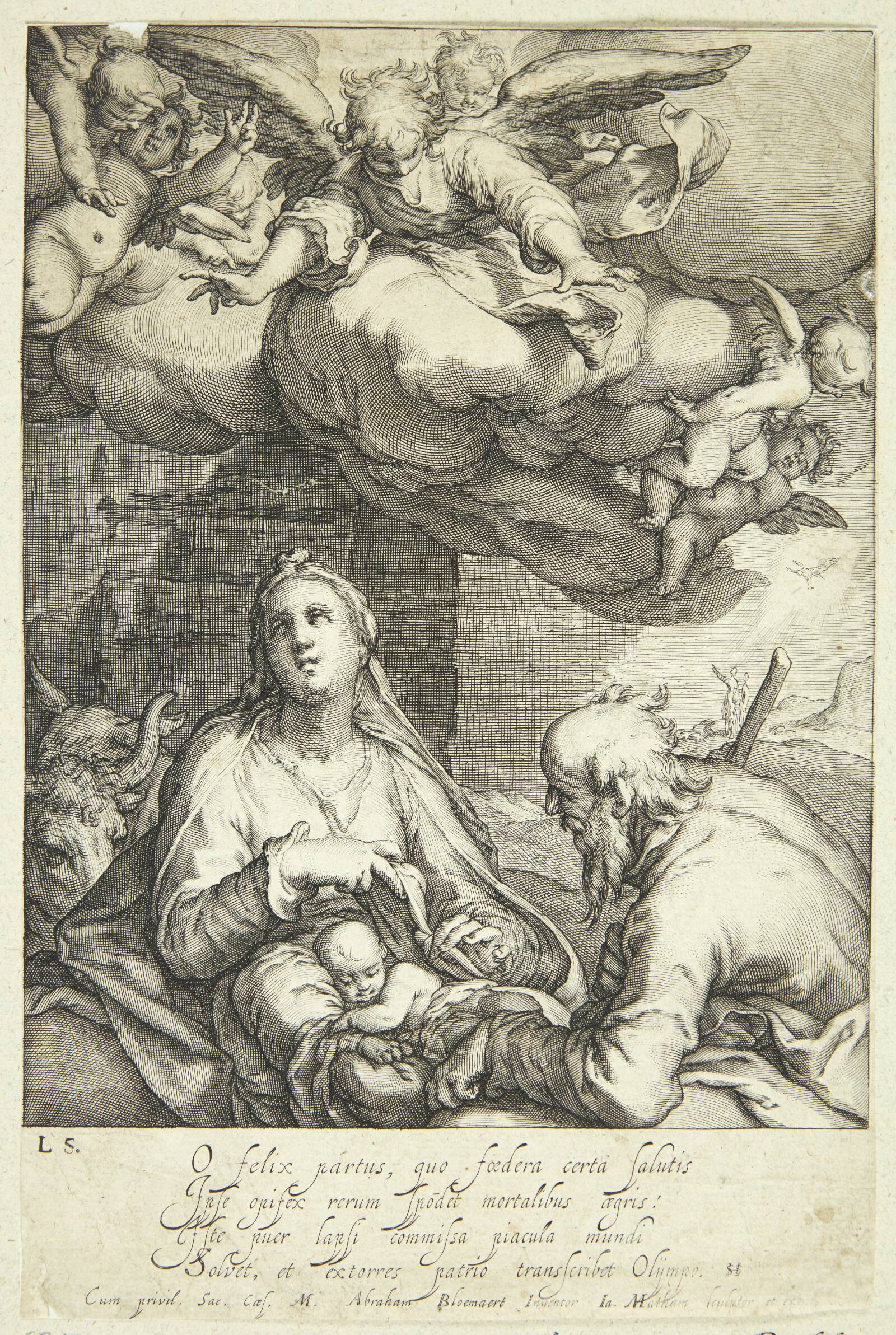 Jesu fødsel, Jacob Matham, 1610