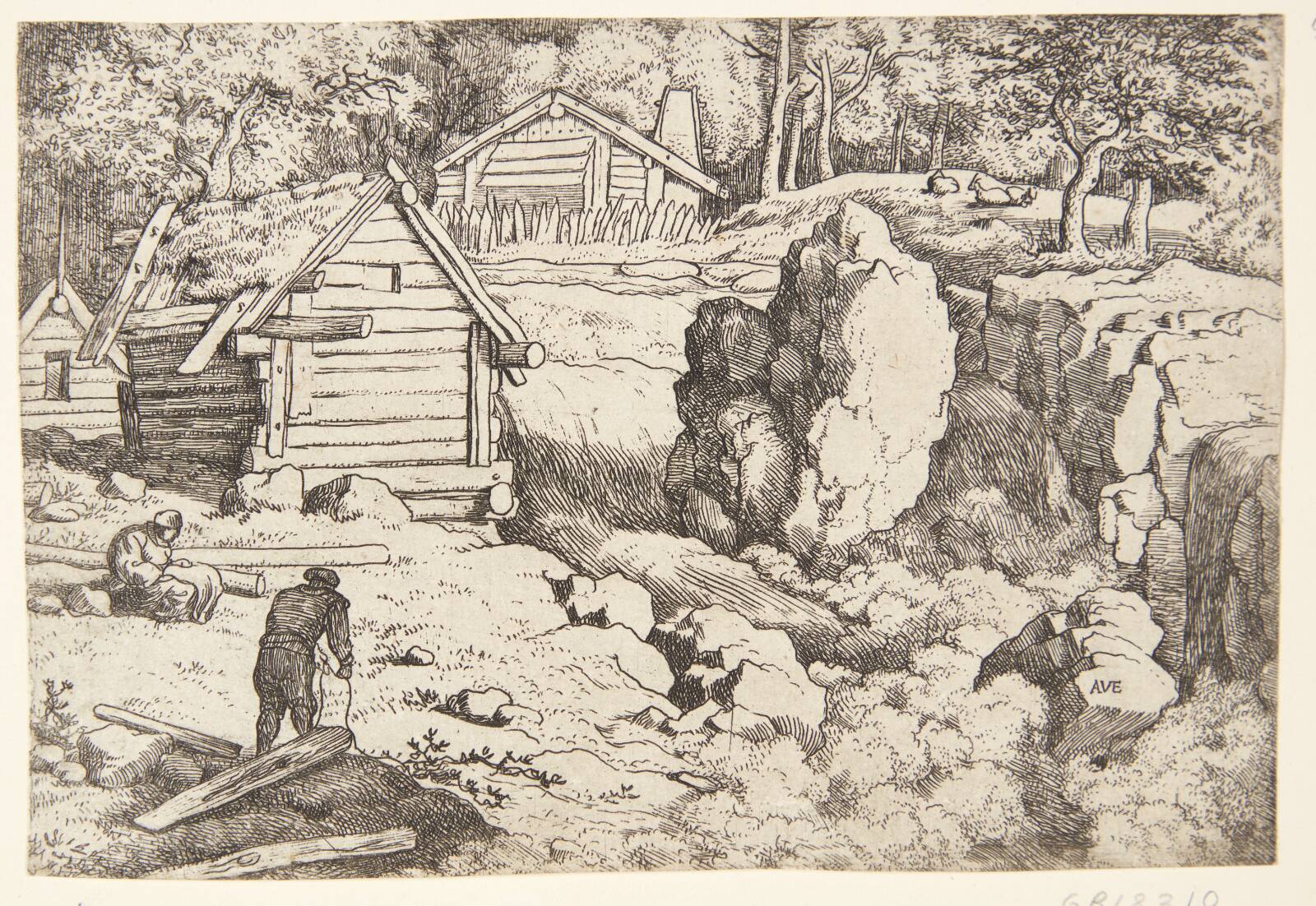 En tømrer, Allaert van Everdingen, 1621-1675