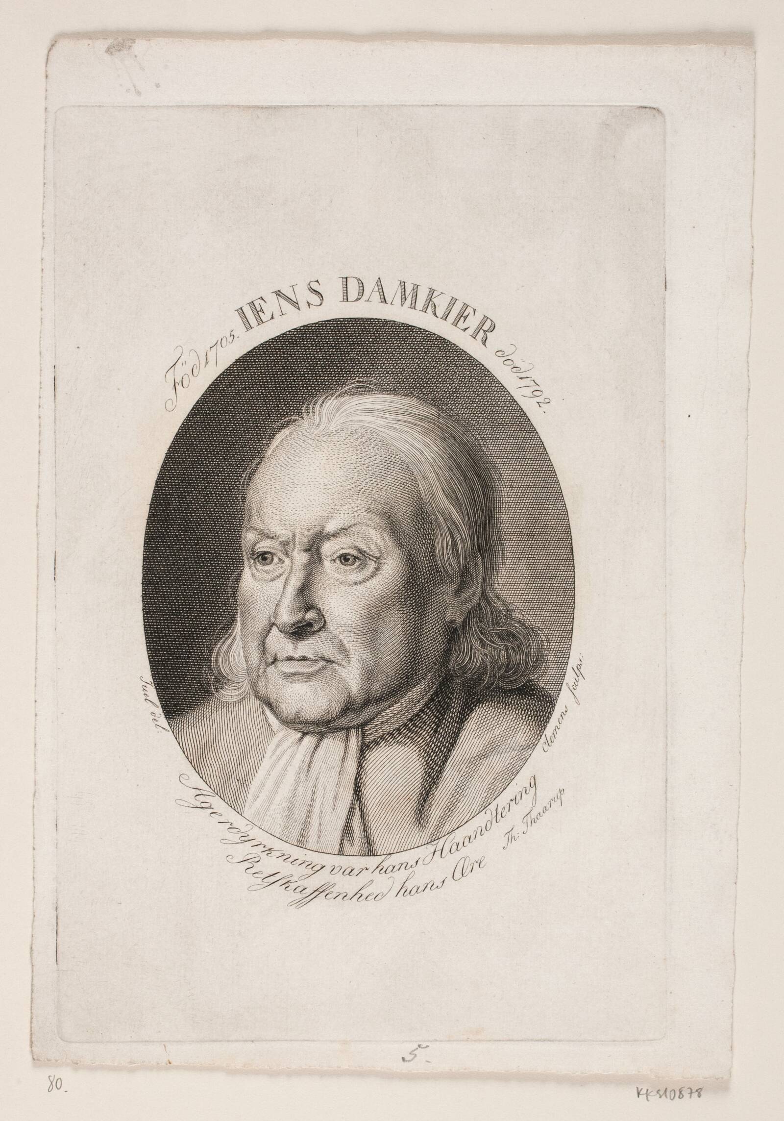 Jens Damkier, J.F. Clemens, 1748-1831