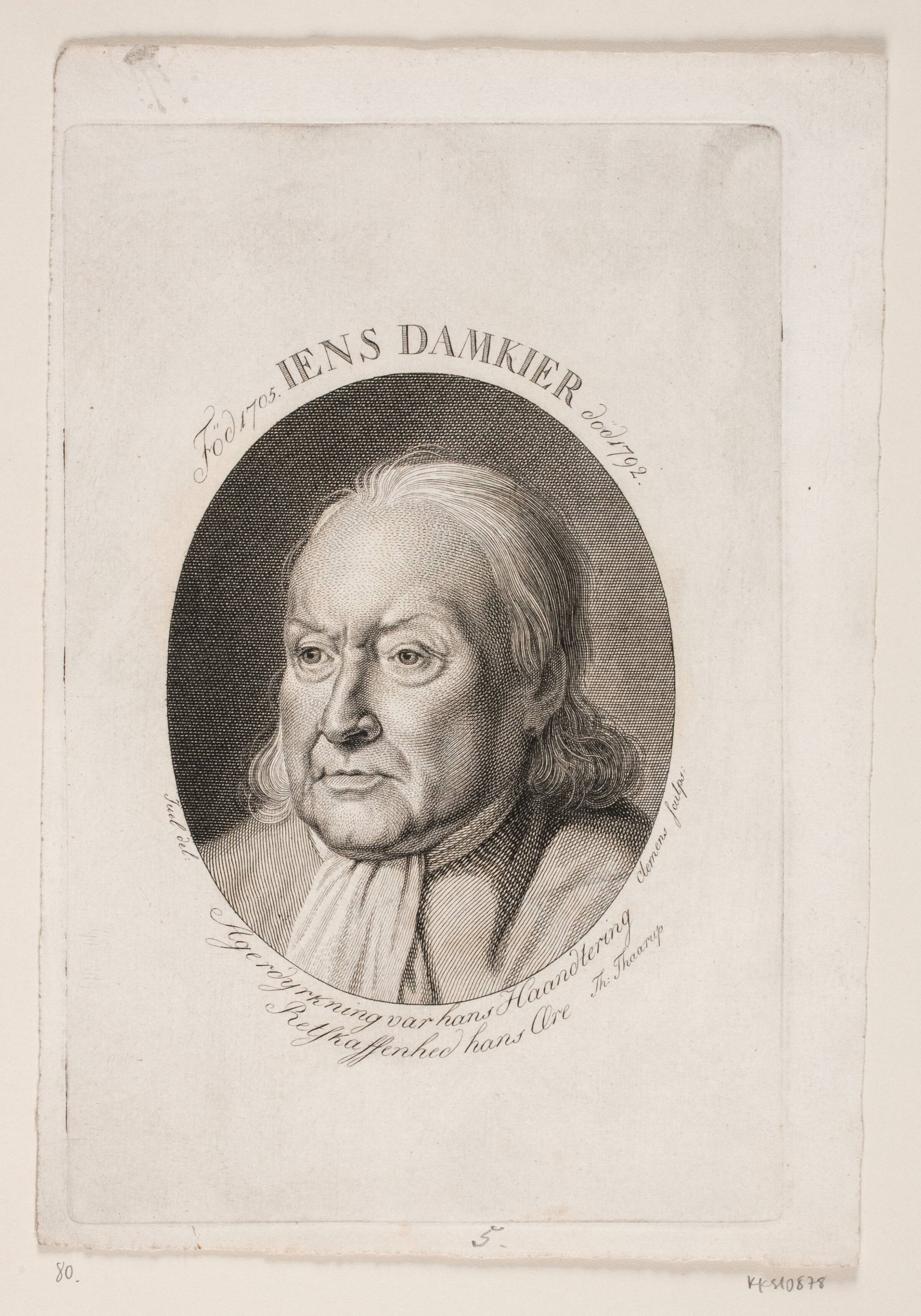 Jens Damkier, J.F. Clemens, 1748-1831