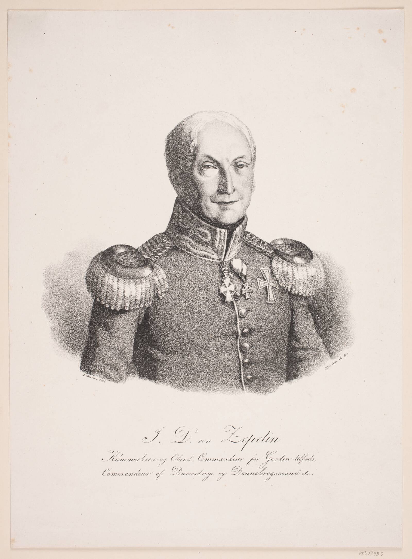 J. D. Zepelin, Edvard Lehmann, 1833