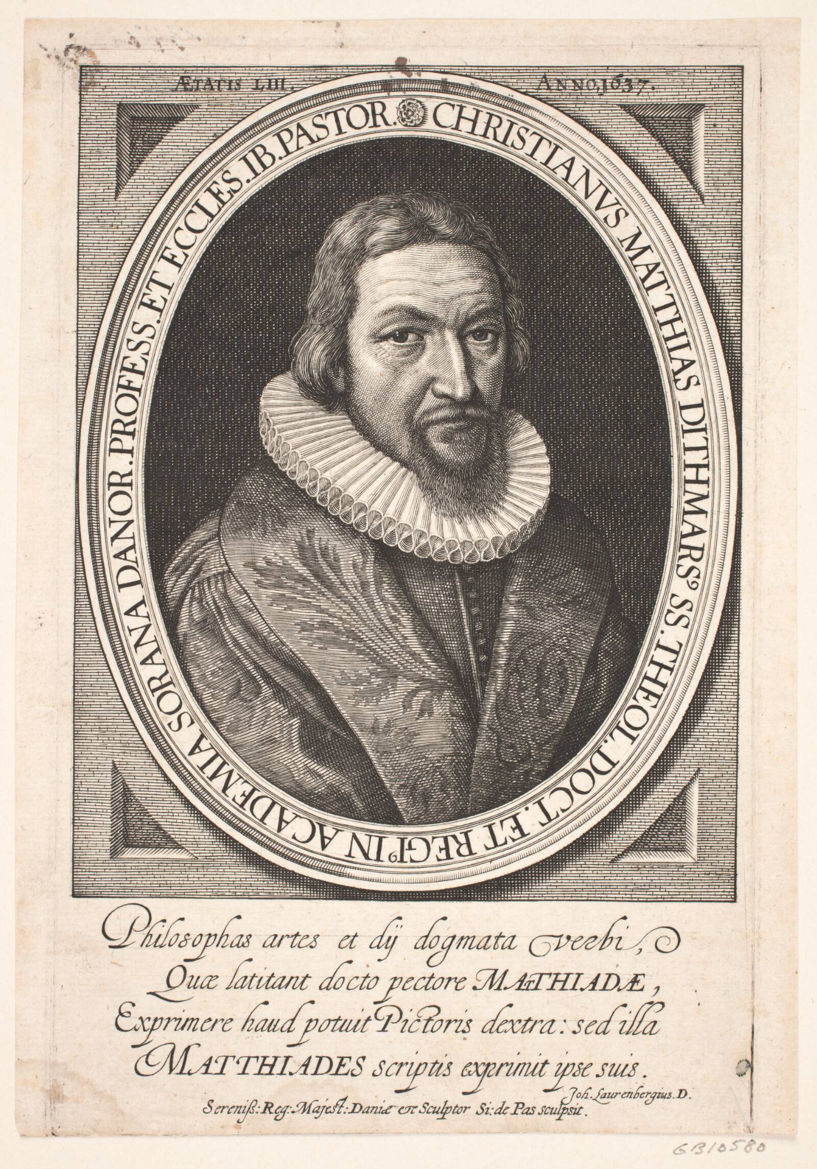 Professor Christian Madsen, Simon de Pas, 1637